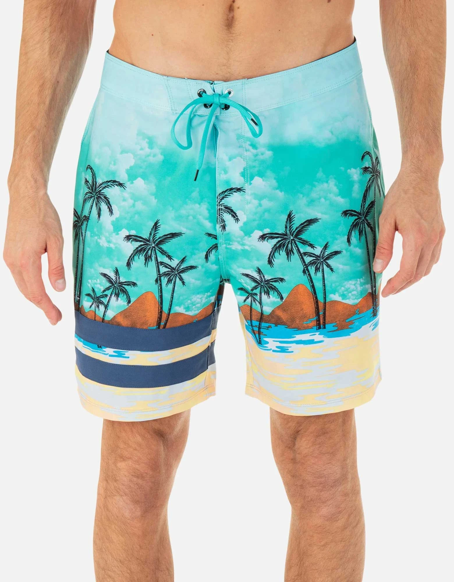 Block party 18’ swim short fiji — Hurley