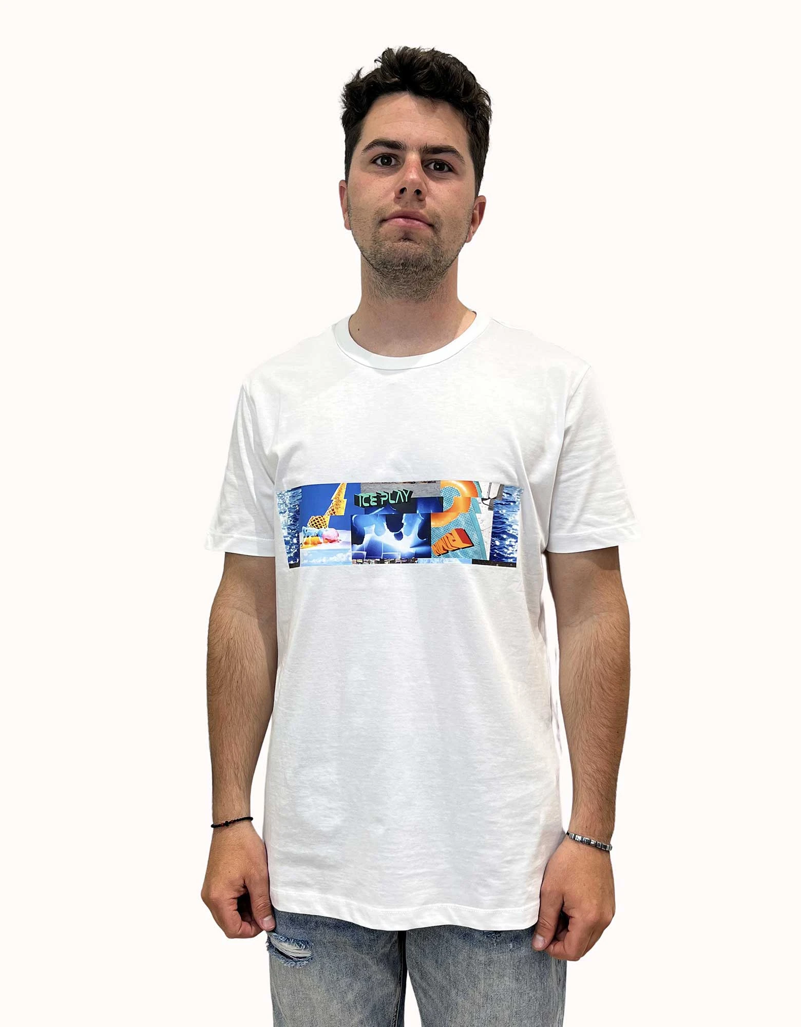 Summer jersey t-shirt white — Ice Play