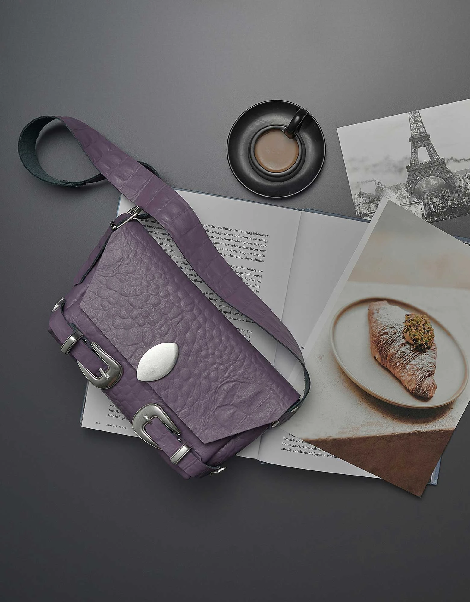 Bound bag purple — Individual Art Leather