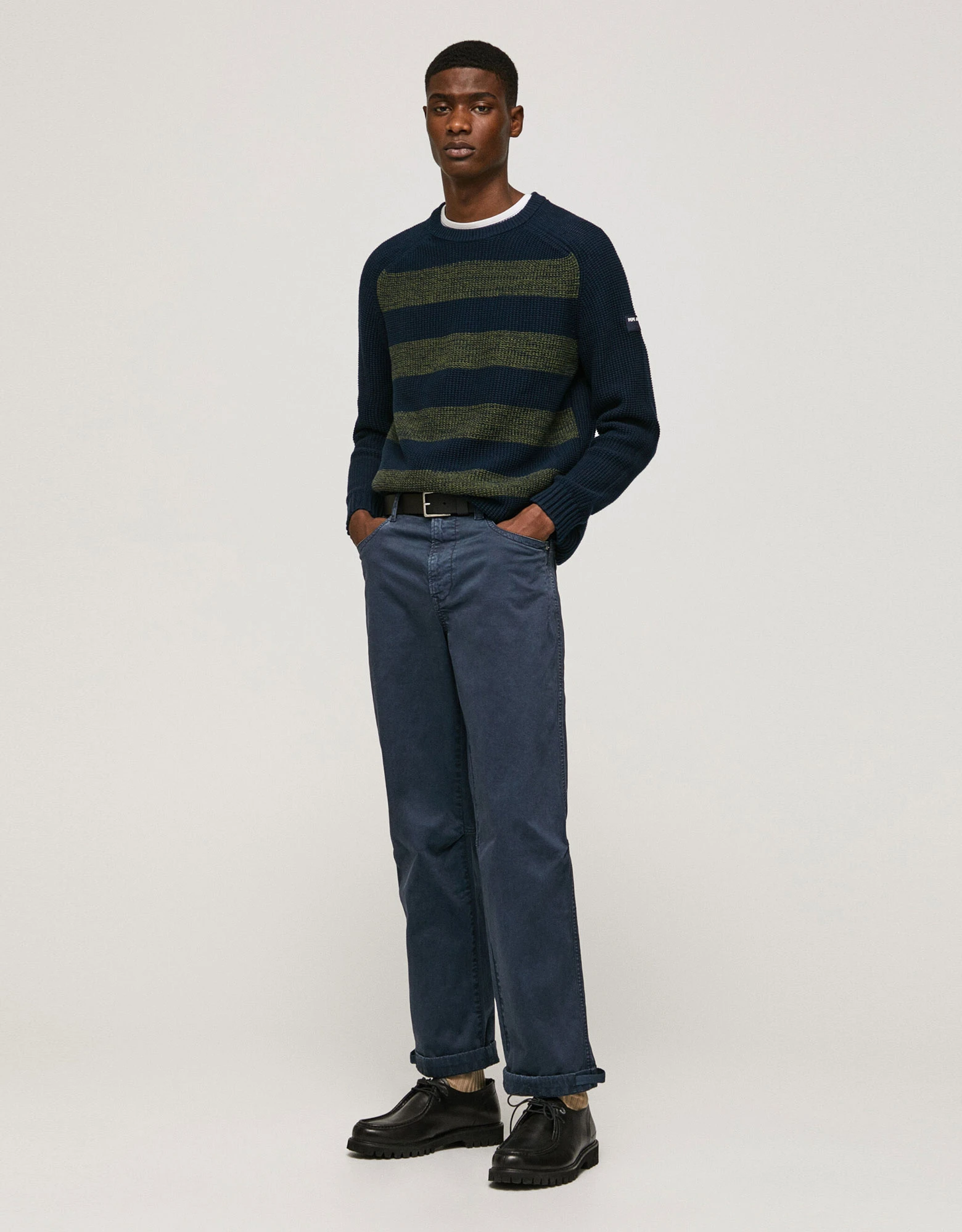 Gear insert cotton twill pants dulwich — Pepe Jeans