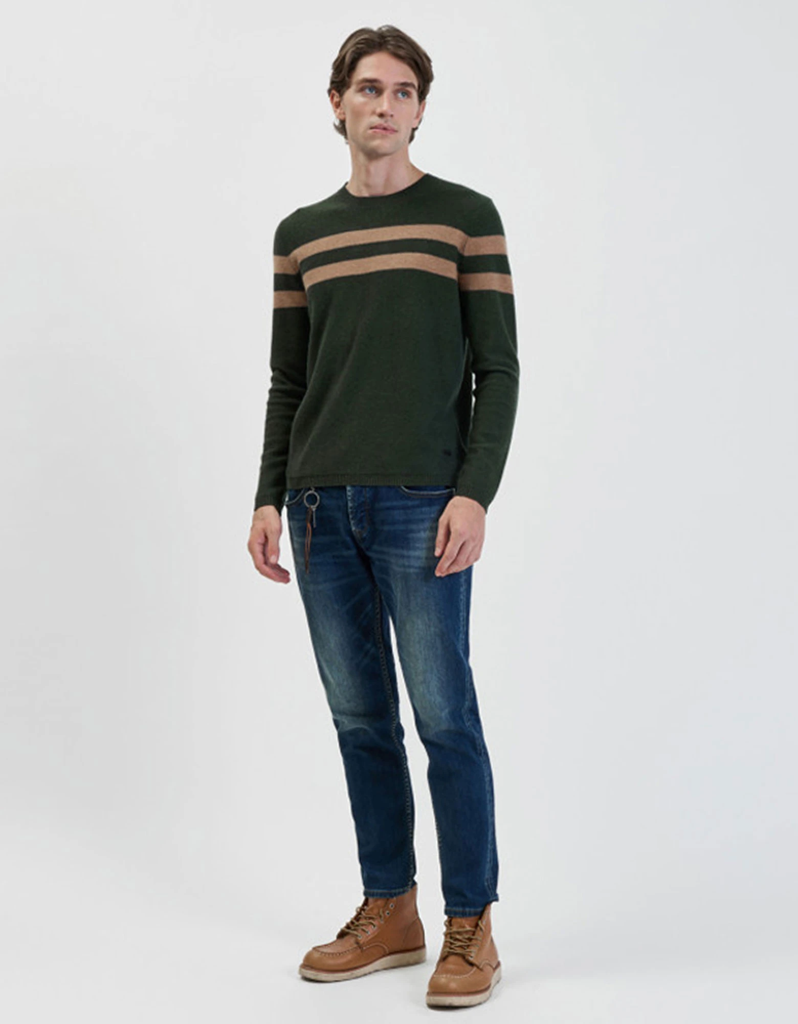 Kevin chain medium wash jeans — Gianni Lupo