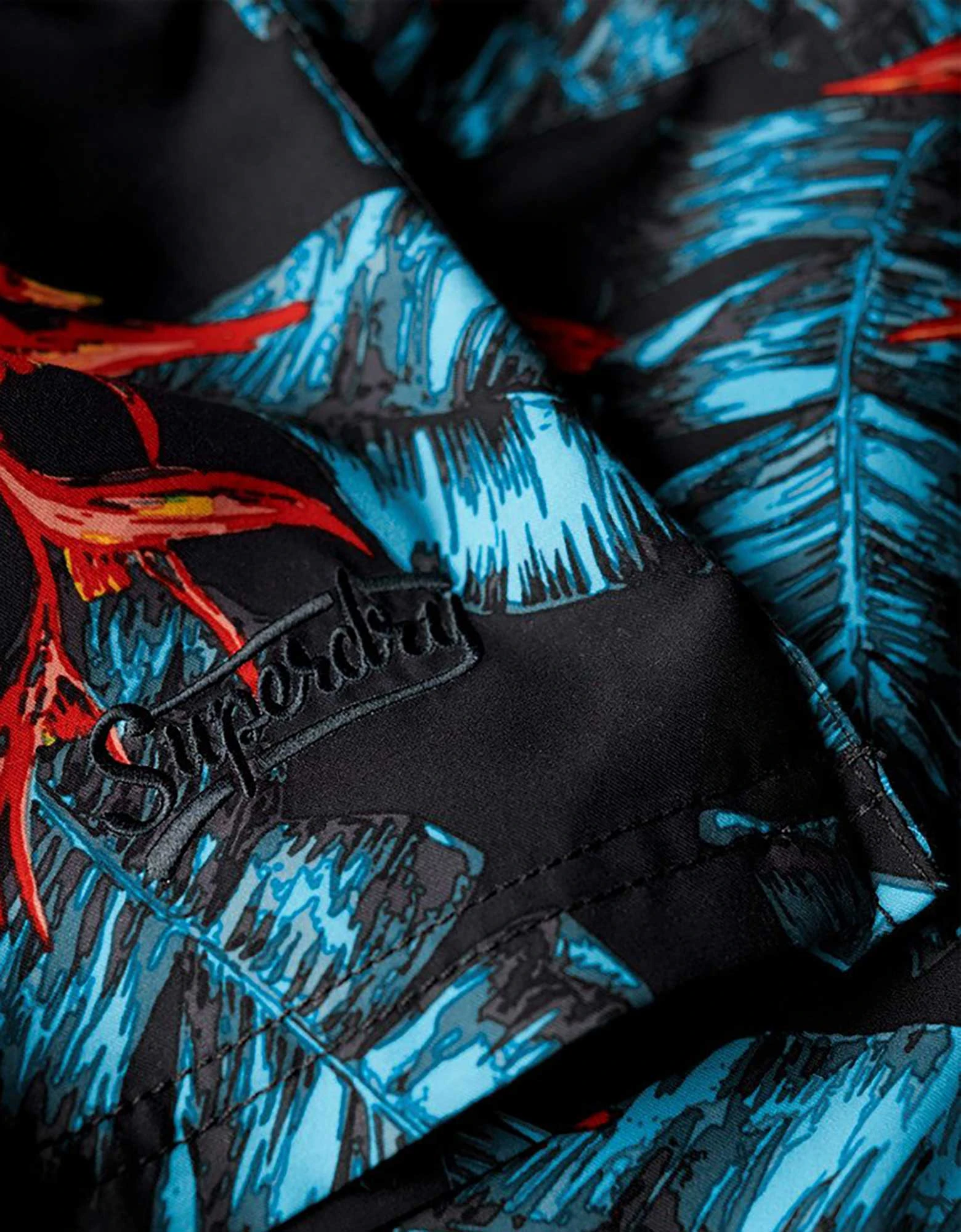Superdry Hawaiian print swim short dark navy fire — φωτογραφία 5 από 5
