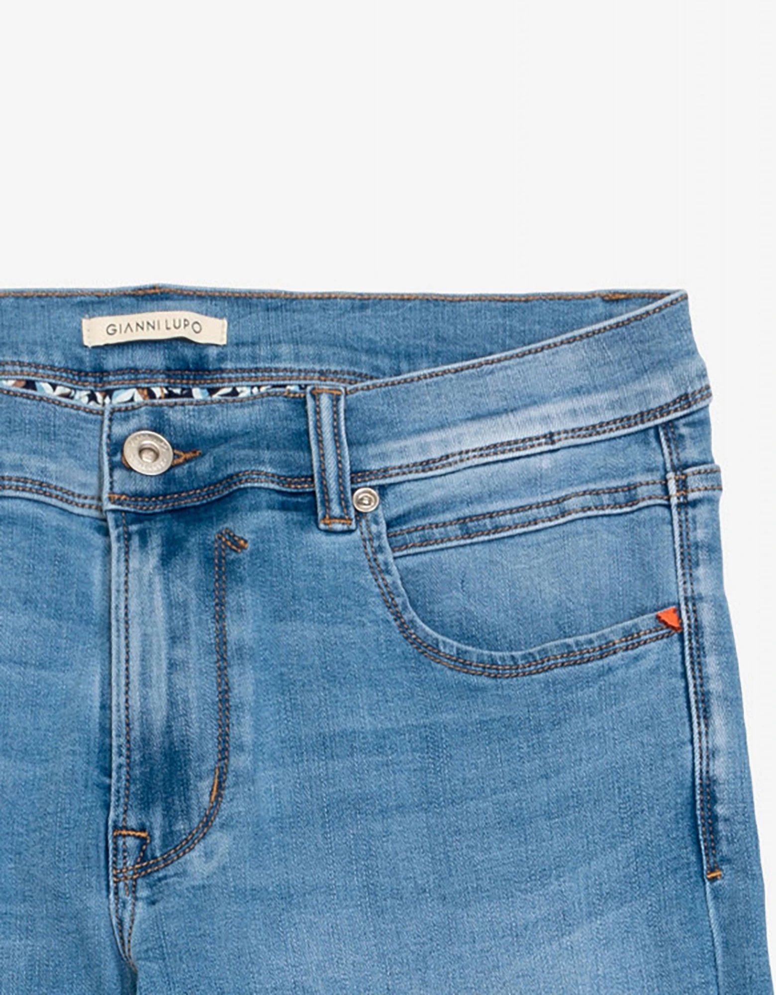 Gianni Lupo Steve super skinny denim pants light blue — photo 2 of 3