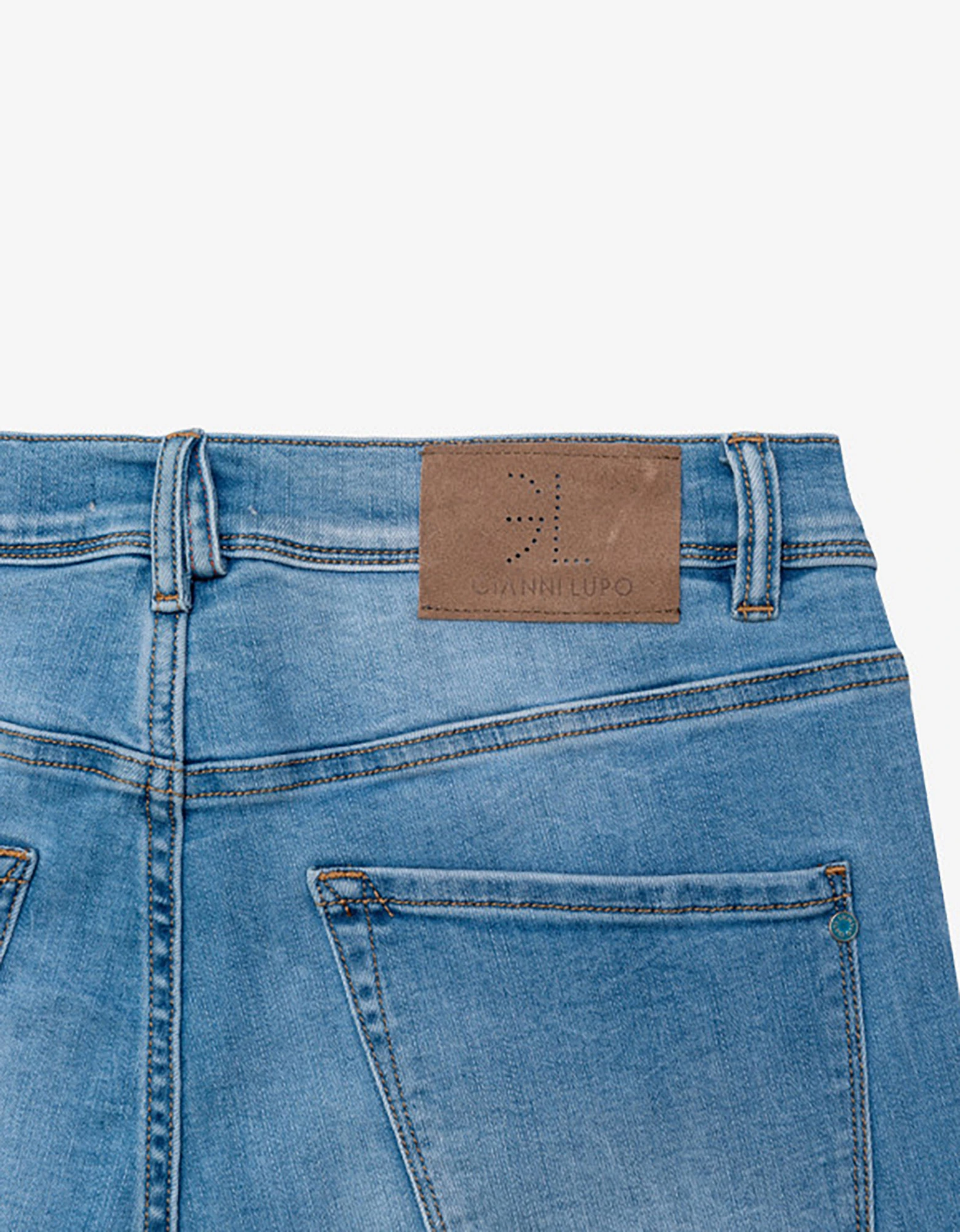 Gianni Lupo Steve super skinny denim pants light blue — photo 3 of 3