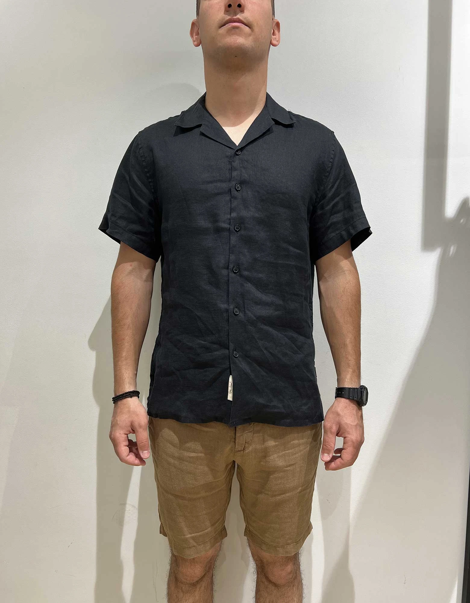Morris Linen bermuda camel — Gianni Lupo