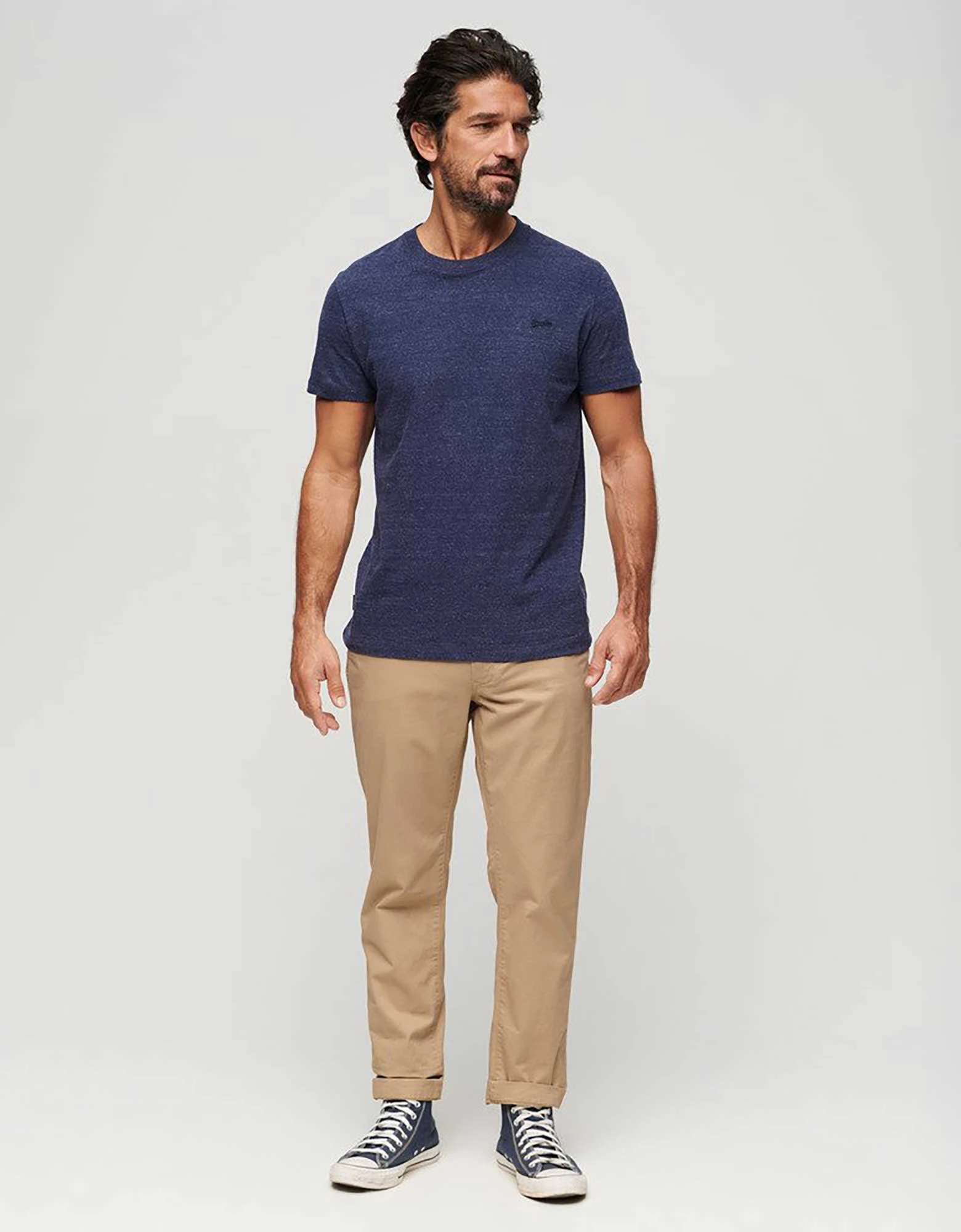 Slim tapered stretch chino shaker beige — Superdry