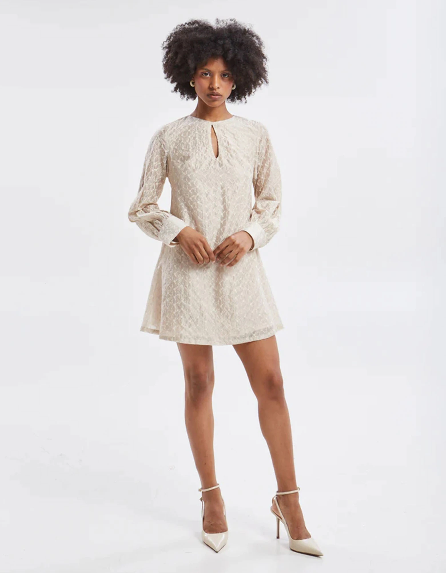 Kaira embroidered mini dress — Ananke Clothing