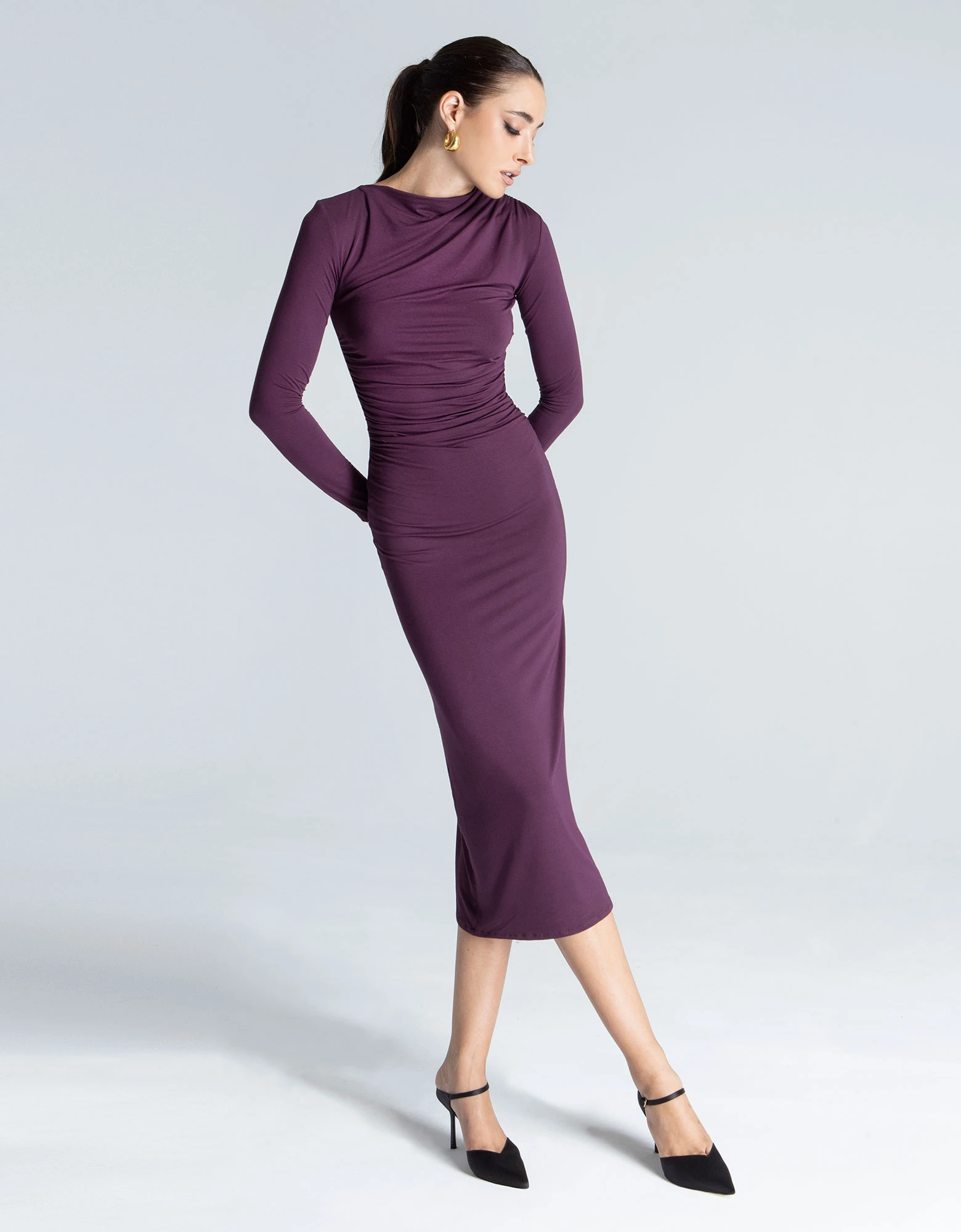 Romy bamboo dress bordeaux — Foreveryoung