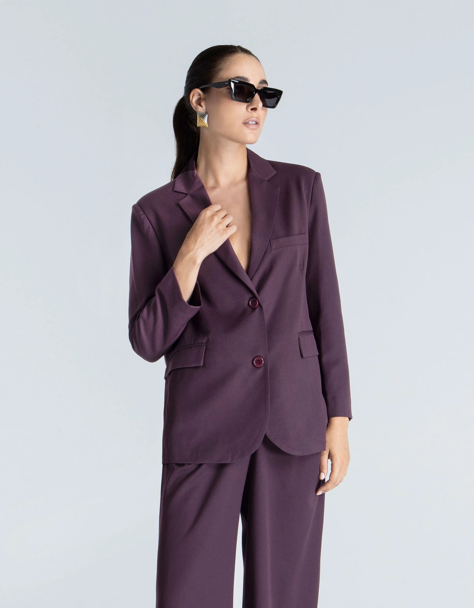 Helena blazer bordeaux — Foreveryoung