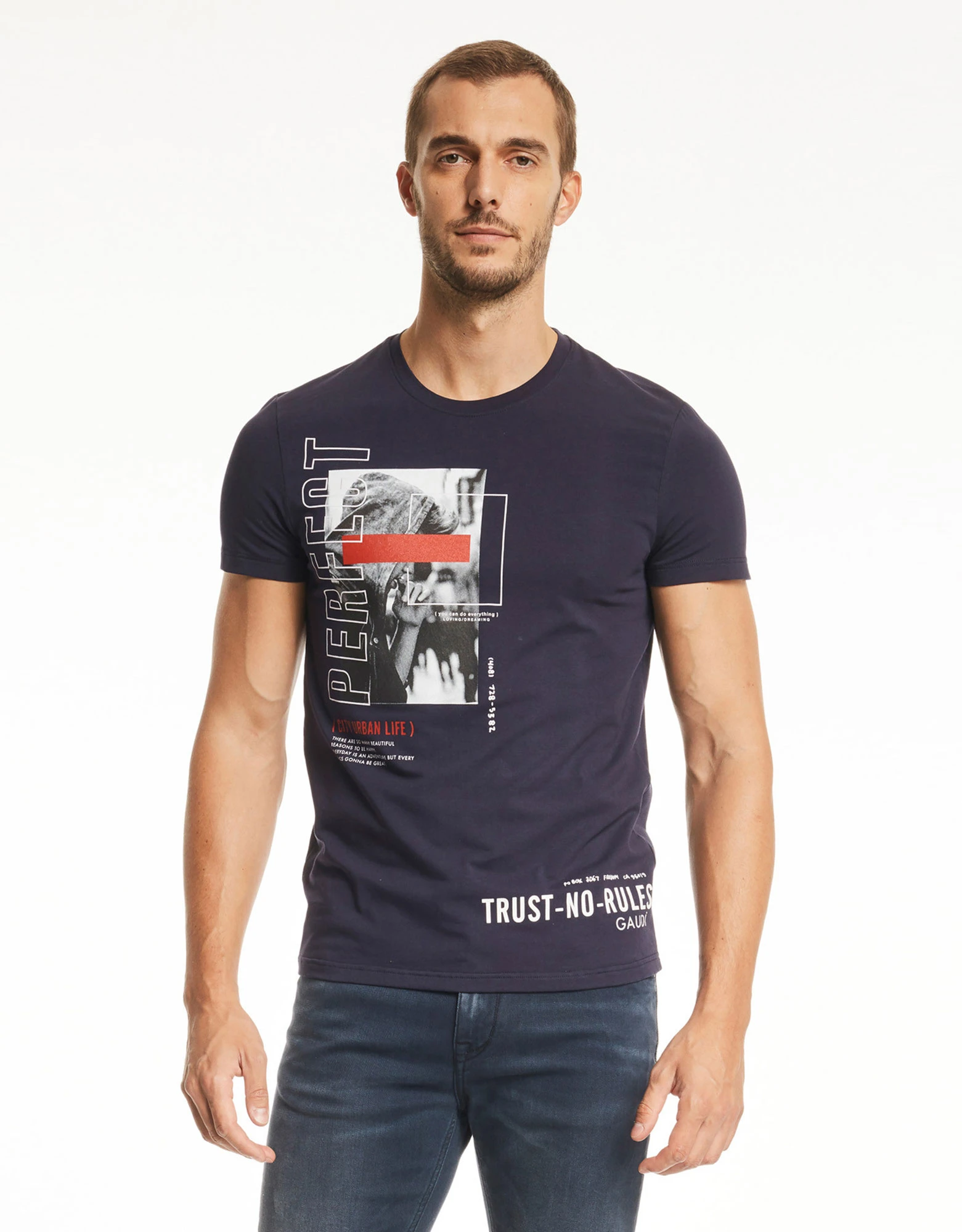 Short sleeve t-shirt blue — Gaudi