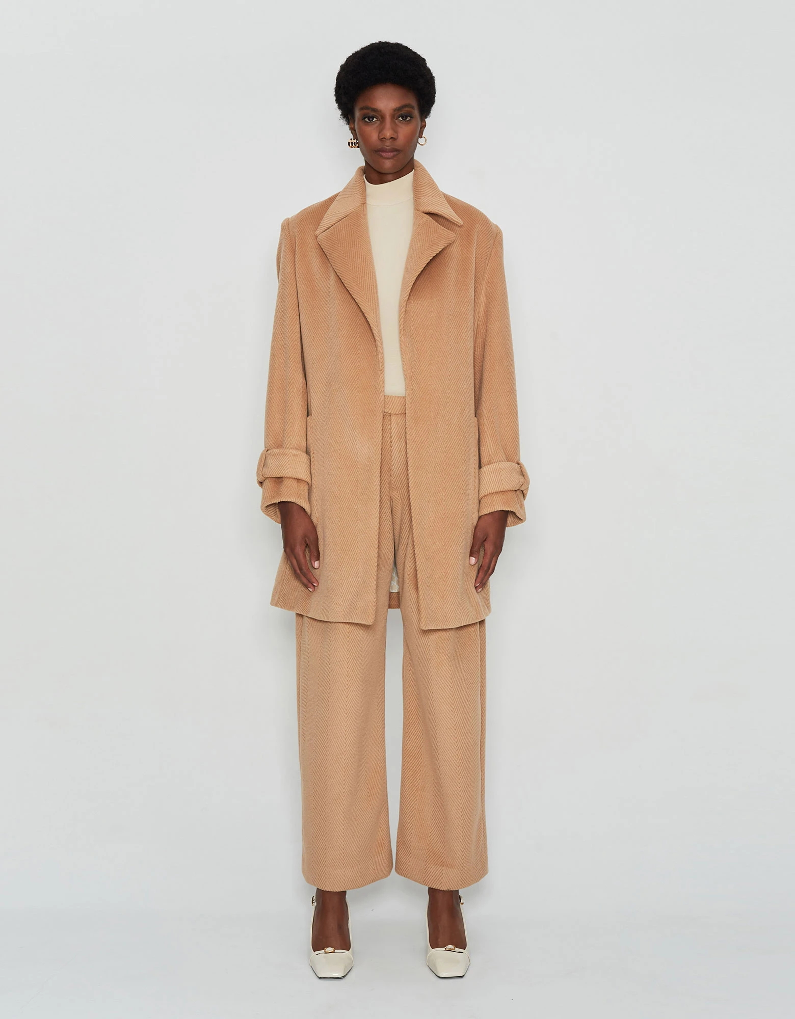 New dawn short coat camel — Nadia Rapti