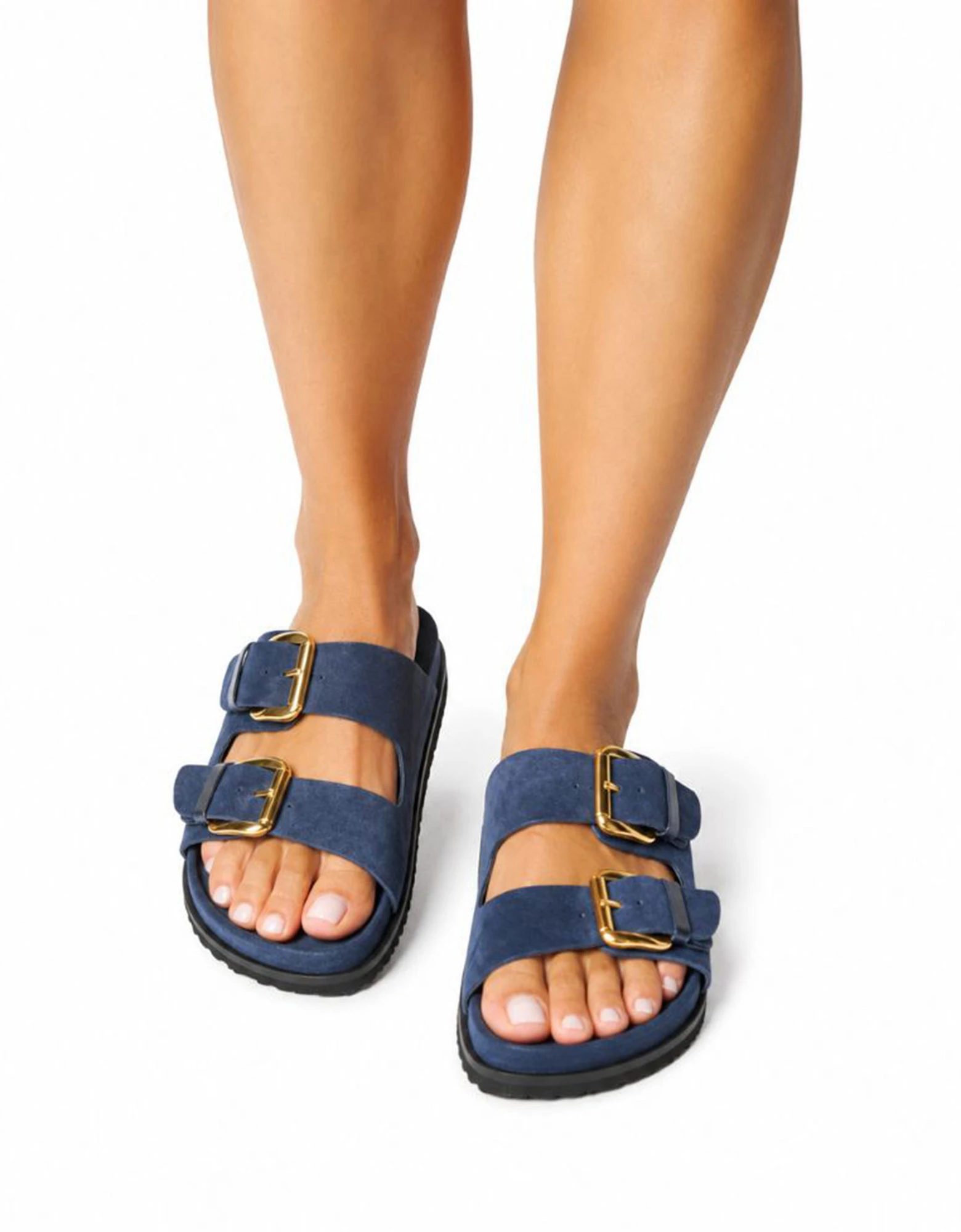 Blue suede sandals 61308 — Ateneo