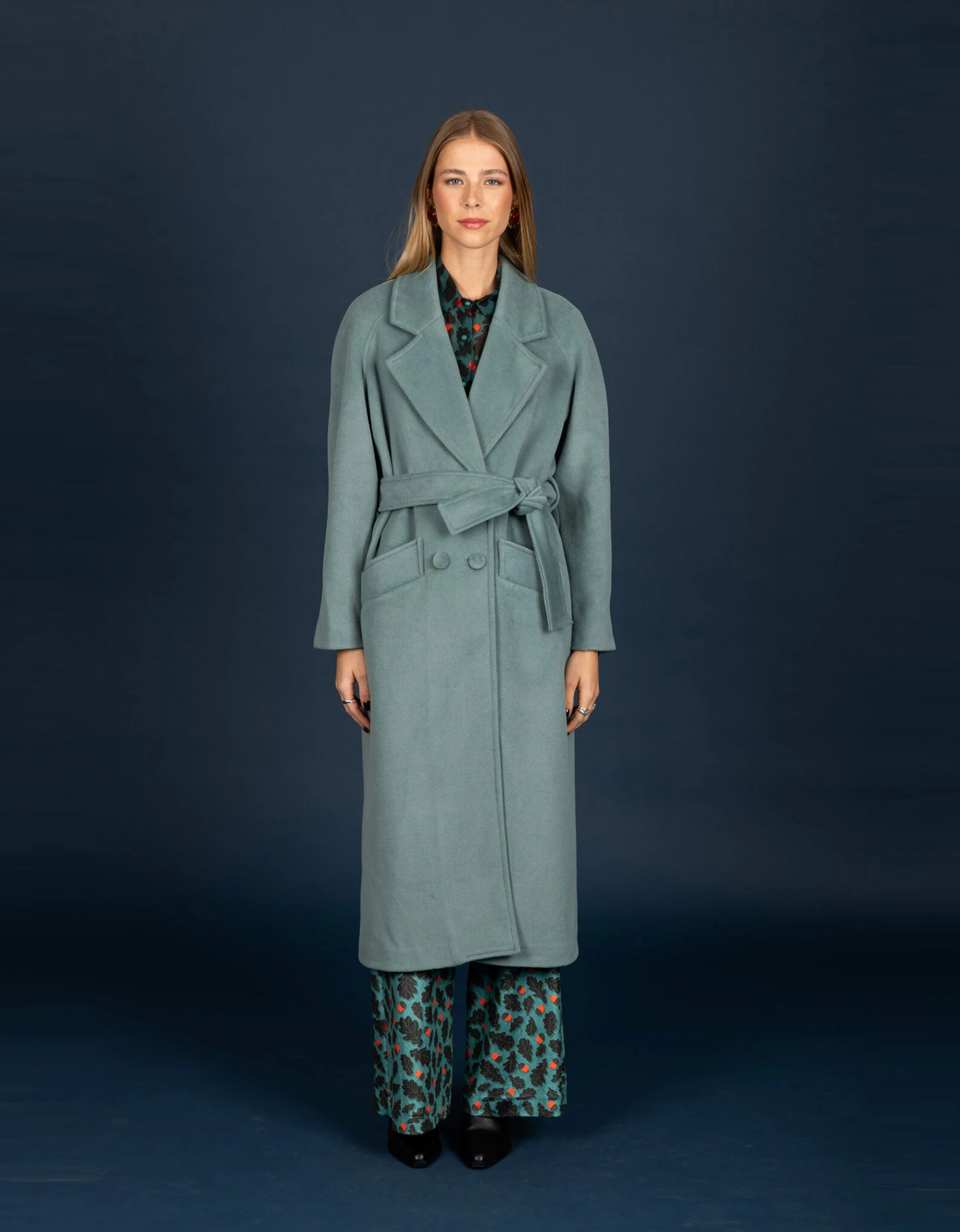 Celia coat teal — Chaton
