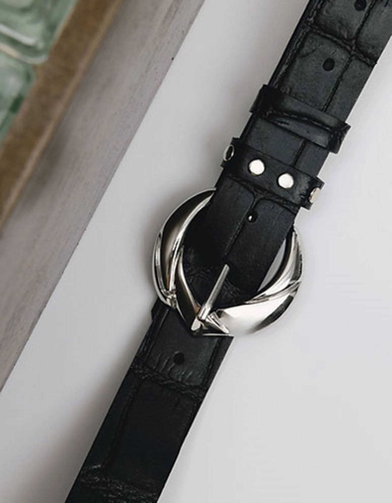 Wandering star belt black-nickel — Individual Art Leather