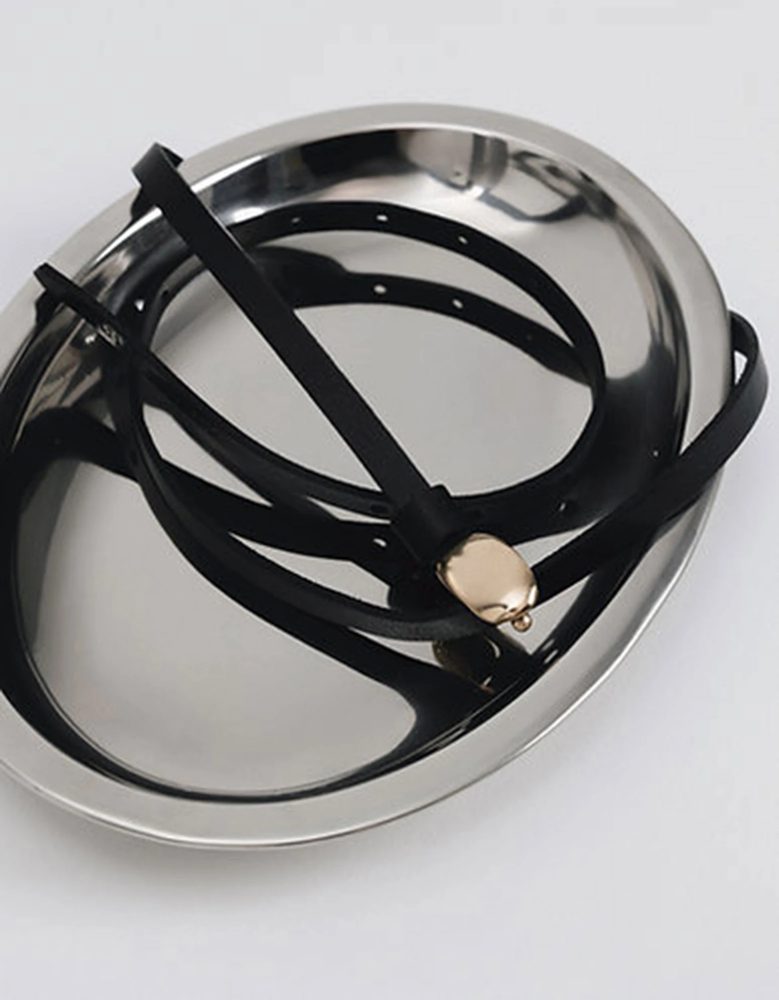 Tiny dancer belt black-gold — Individual Art Leather
