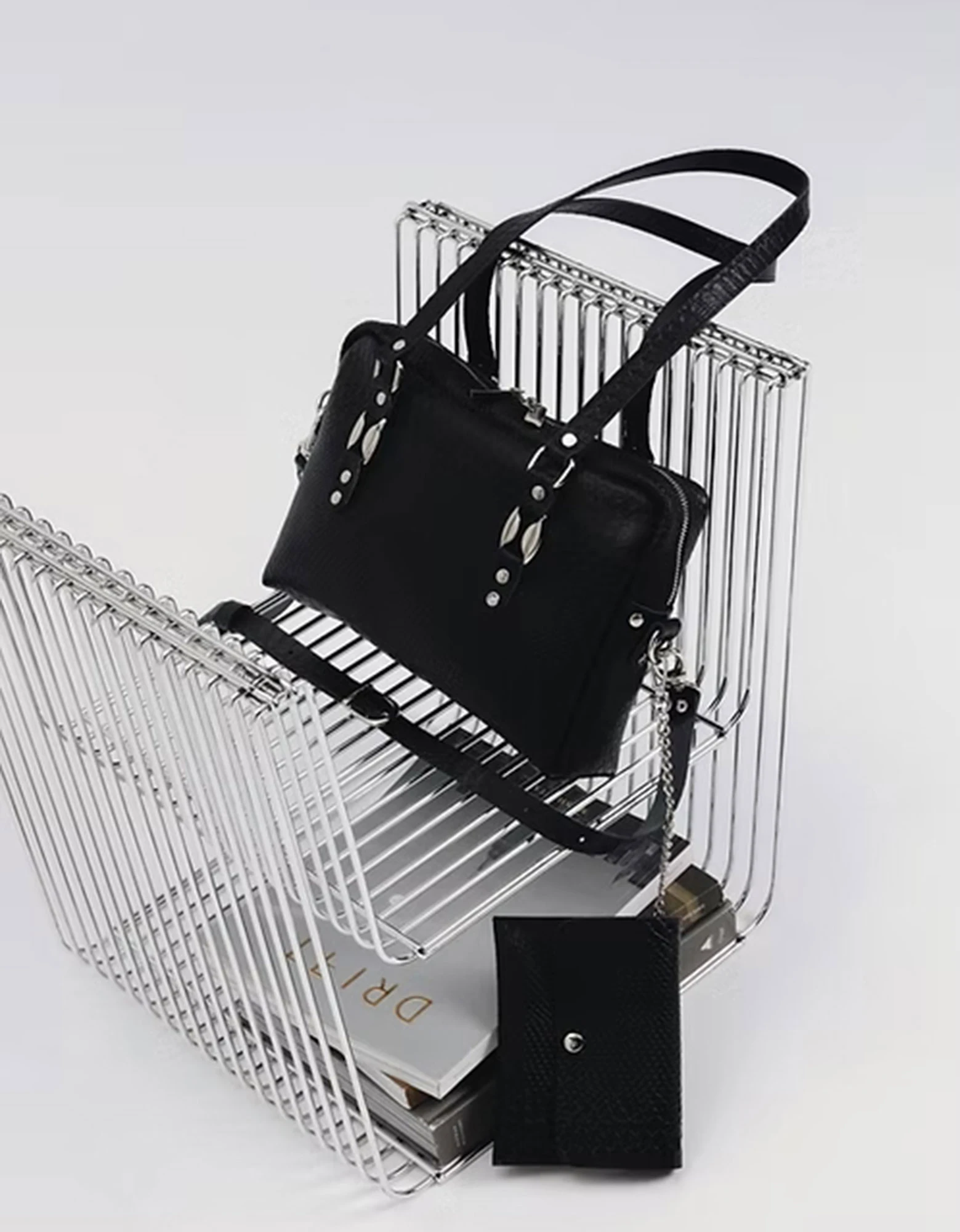 Sensation bag black-nickel — Individual Art Leather