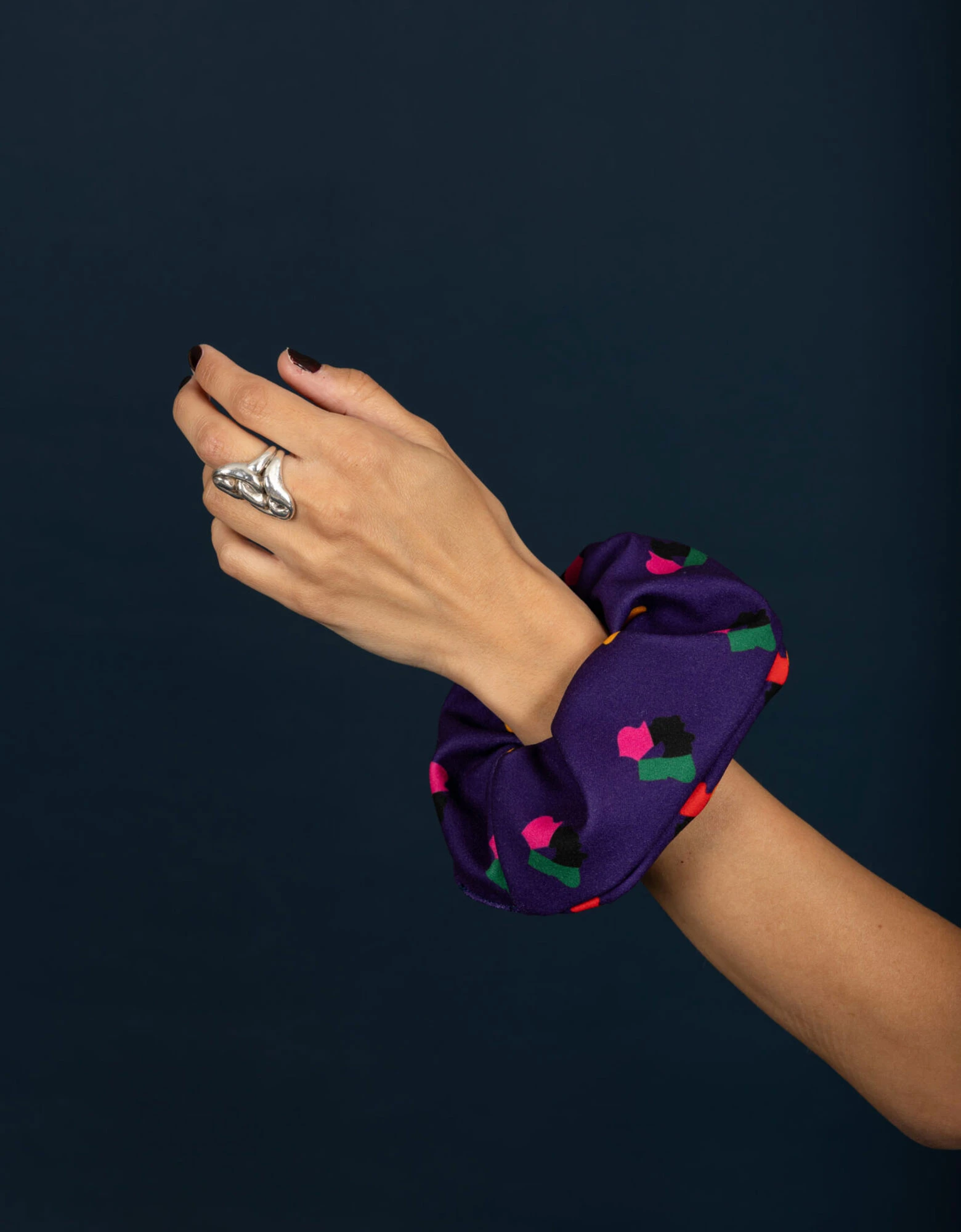 Adele scrunchie purple — Chaton