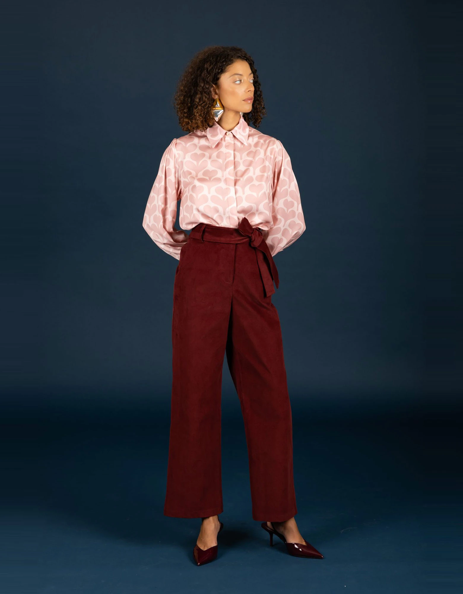 Akelia pants bordeaux — Chaton