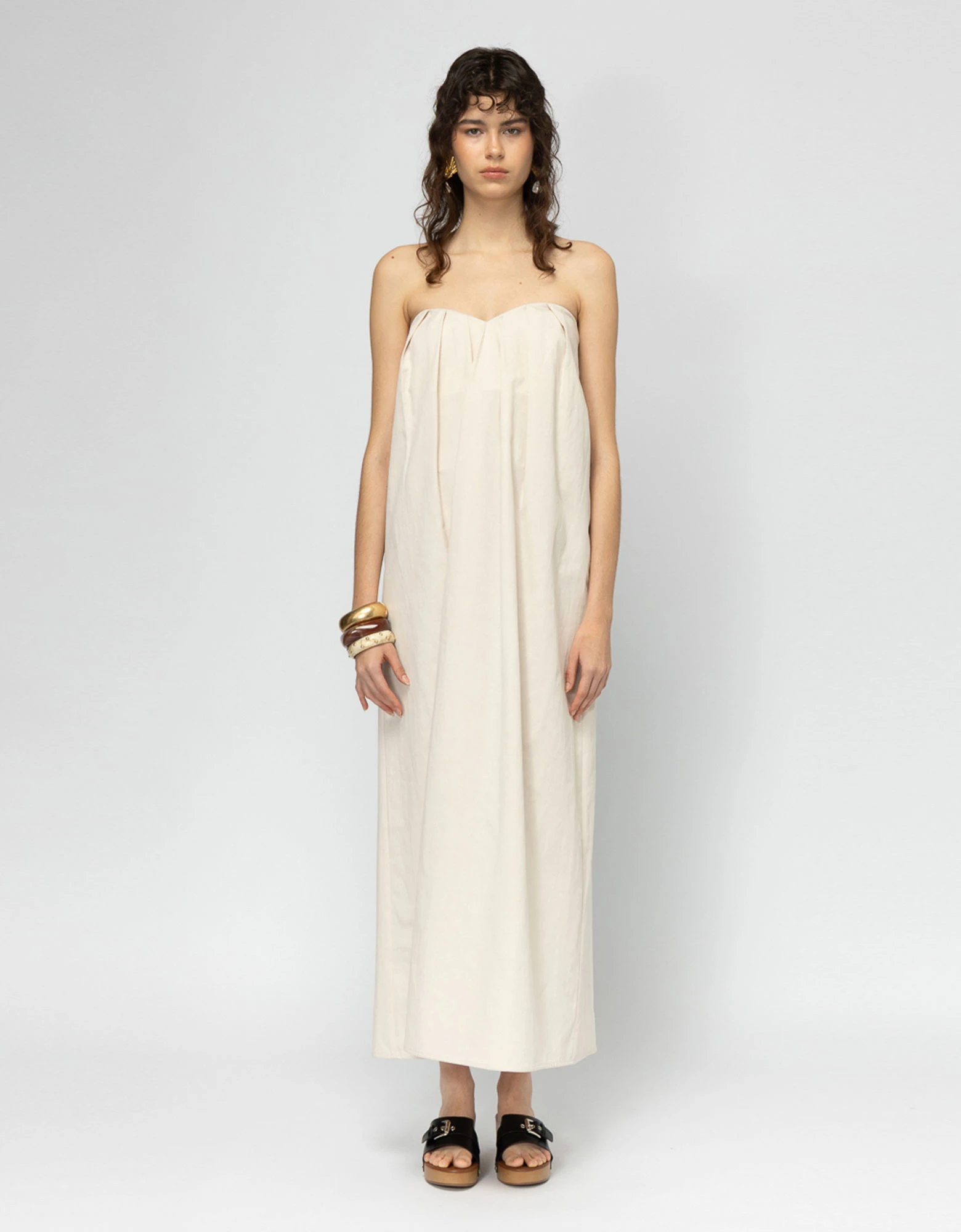 Aperol beige dress — Mallory the label