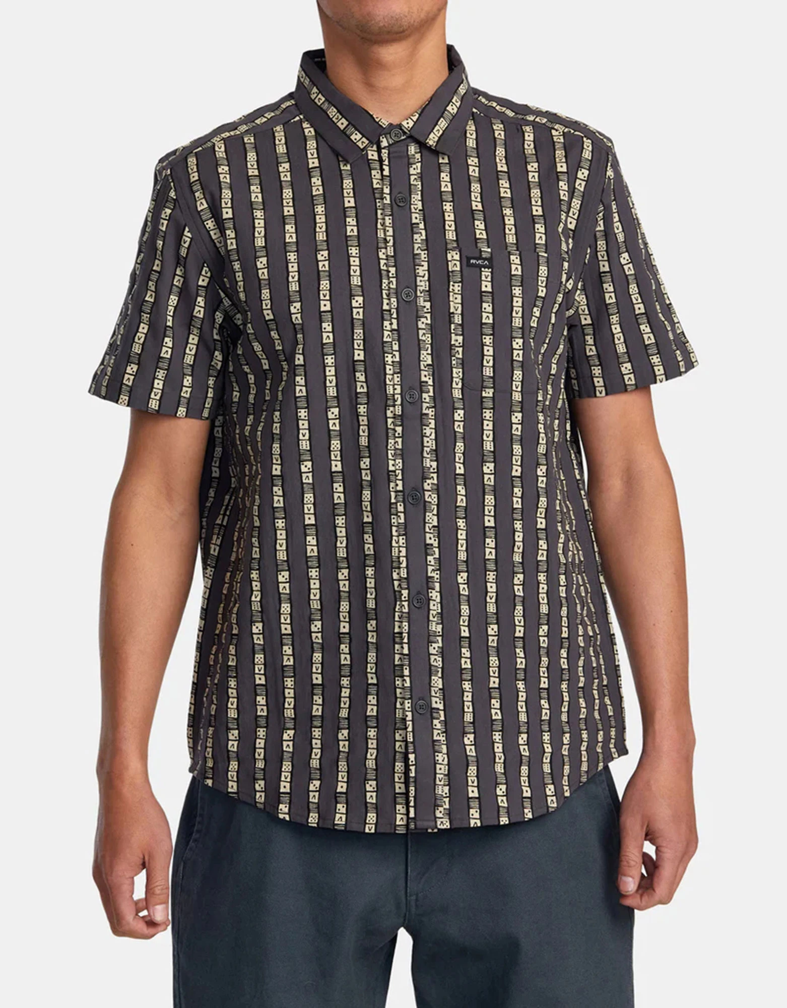 Vacationist short sleeve shirt black — Rvca
