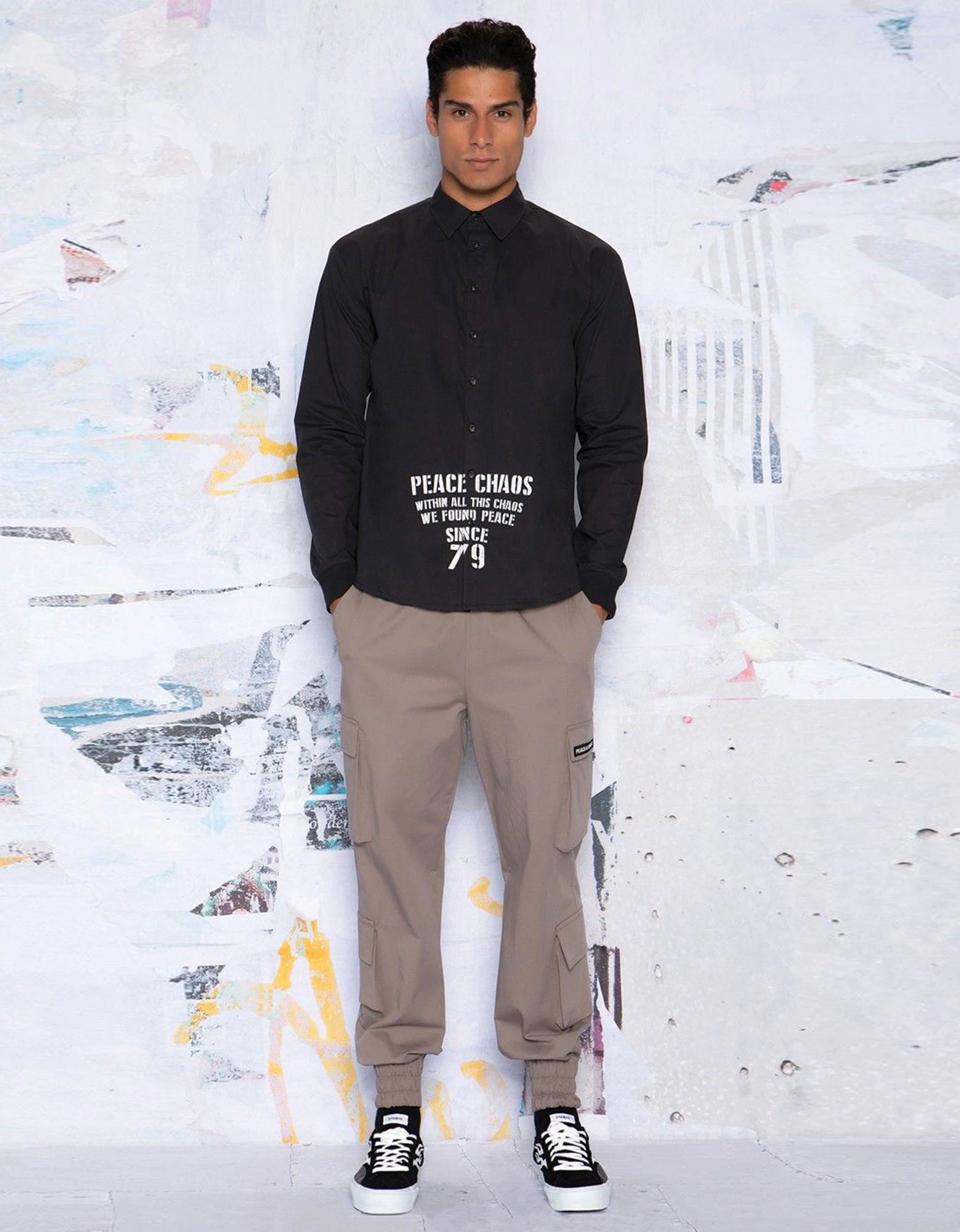 Cargo pants beige — Peace and Chaos