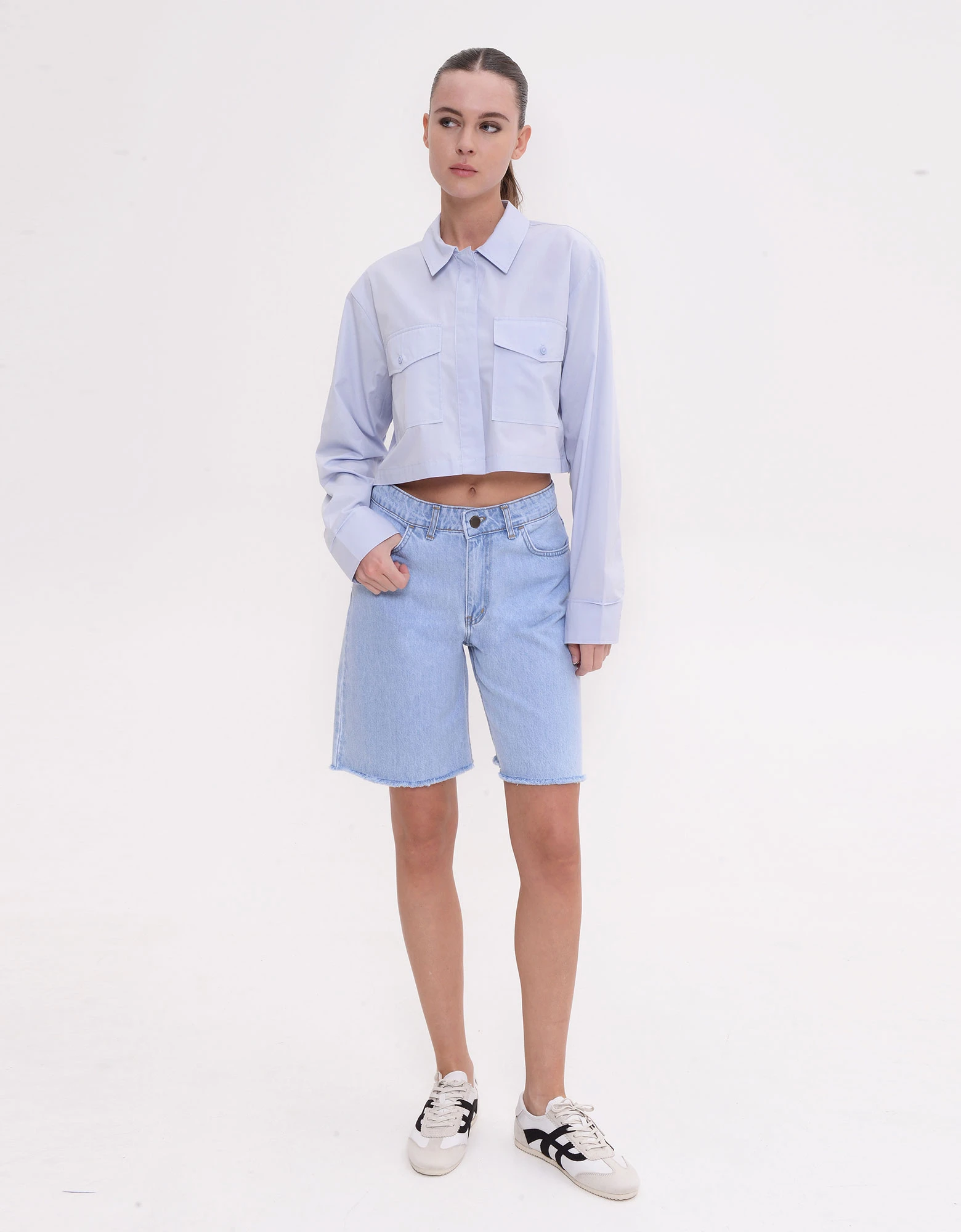 Blossom bermuda light blue — Sac Jeans