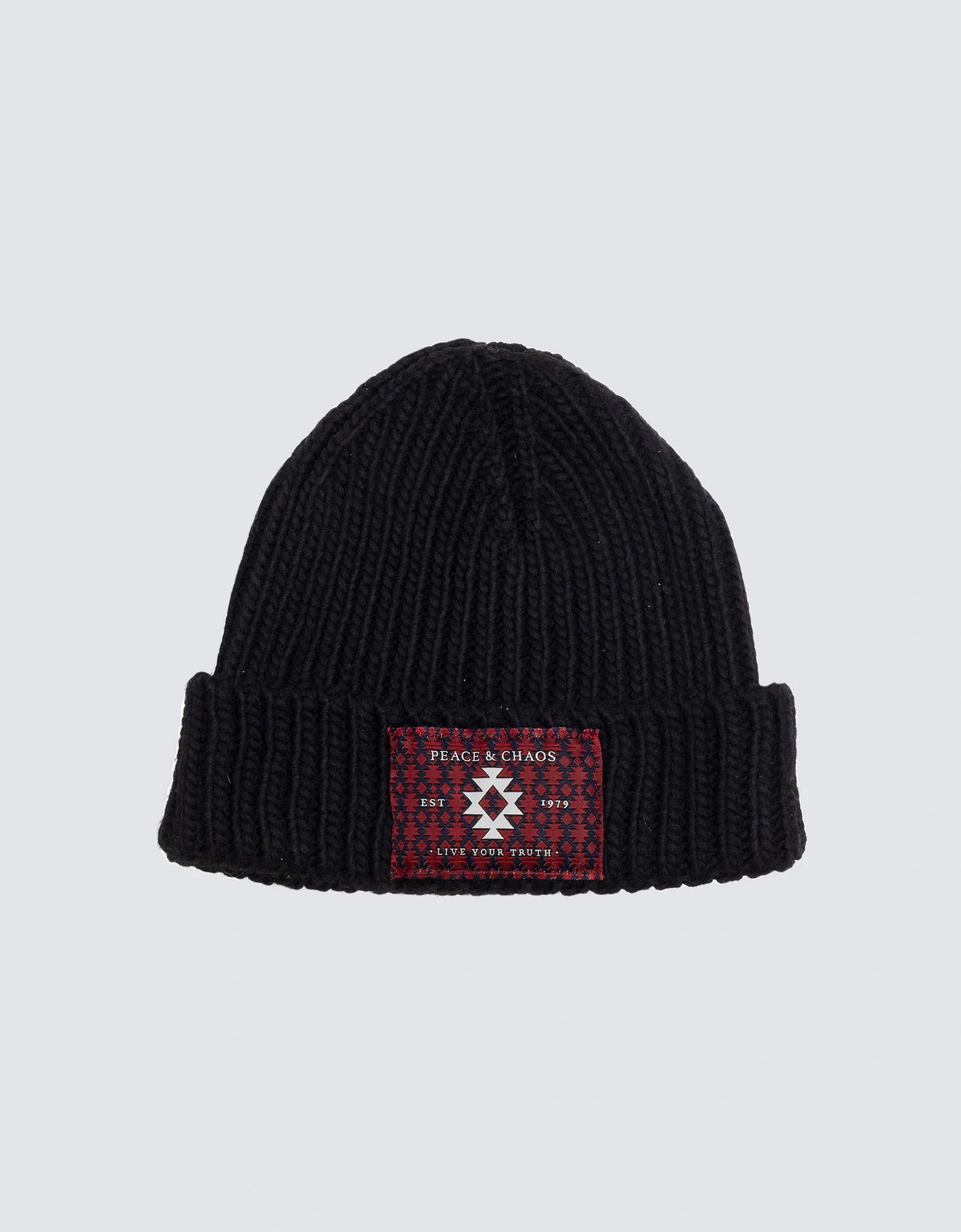 Candyfloss knit beanie black — Peace and Chaos