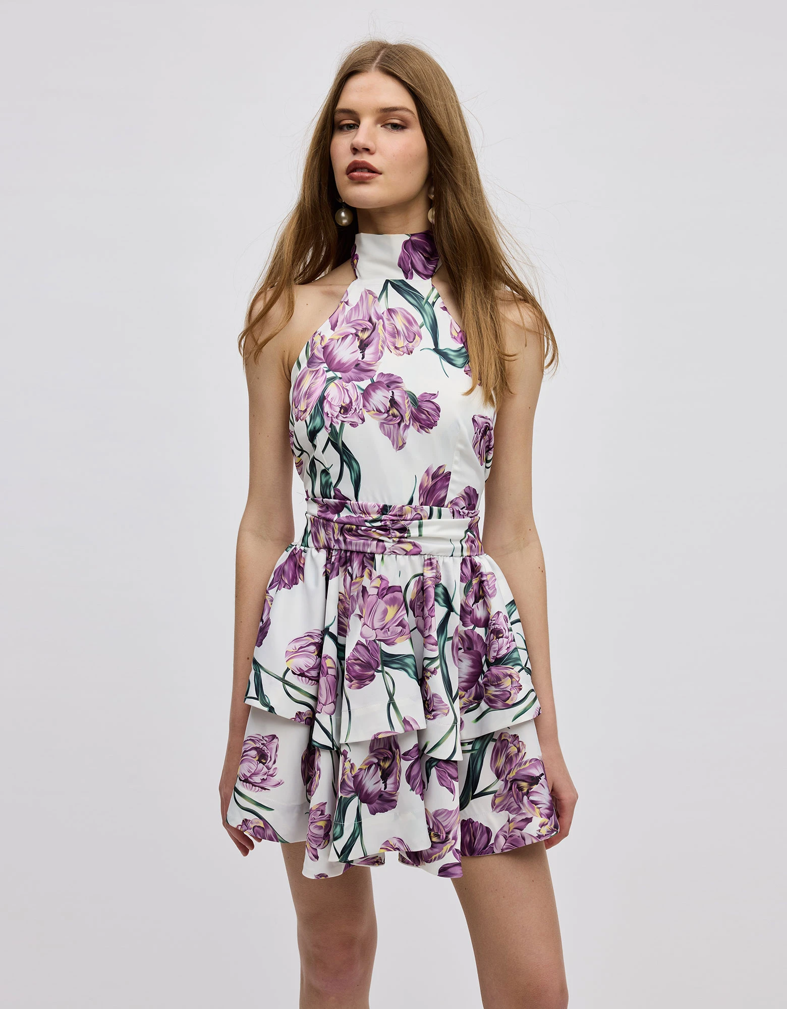Tulipa mini halterneck dress — Ciel Concept