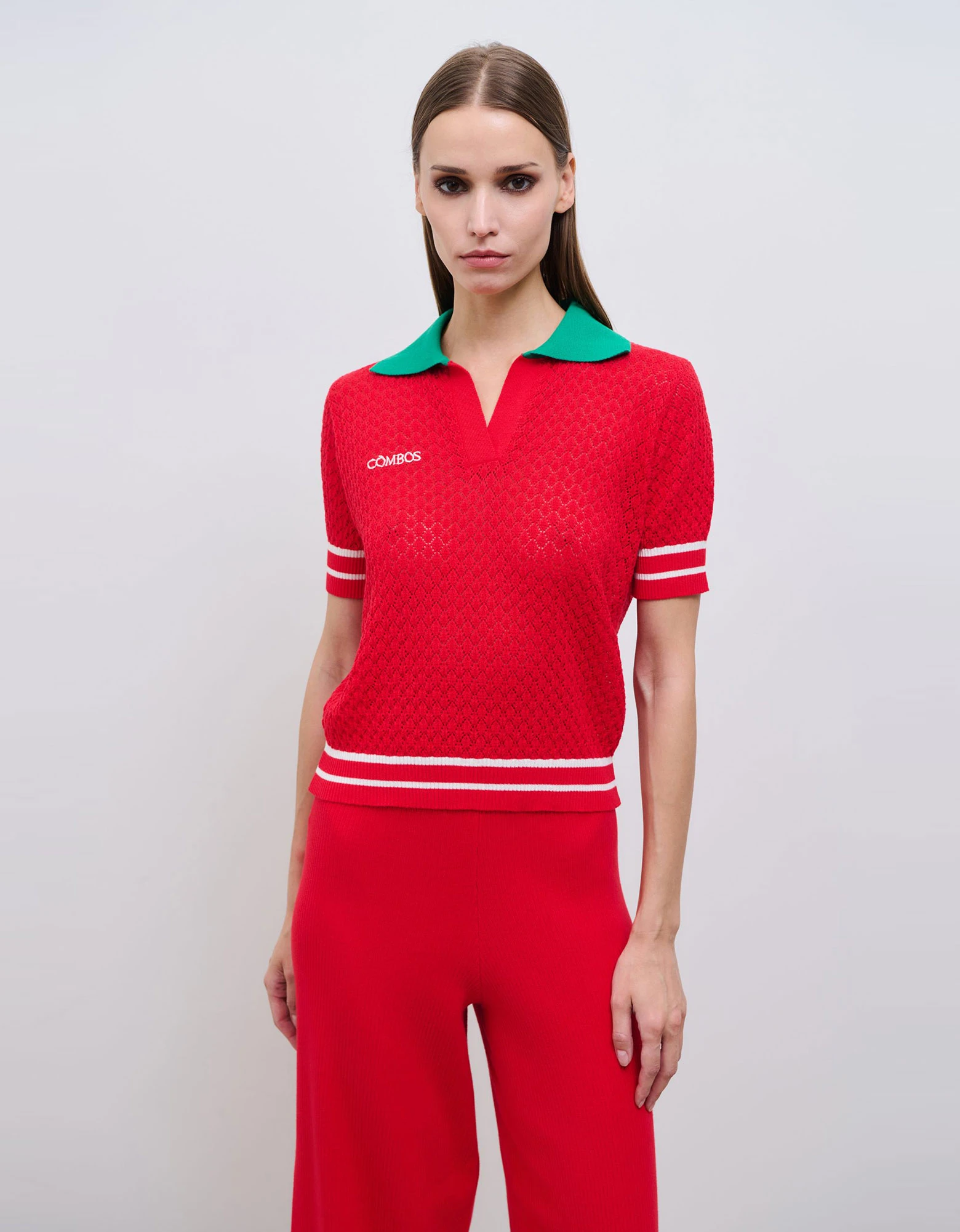 Dolce knit polo — Combos Knitwear