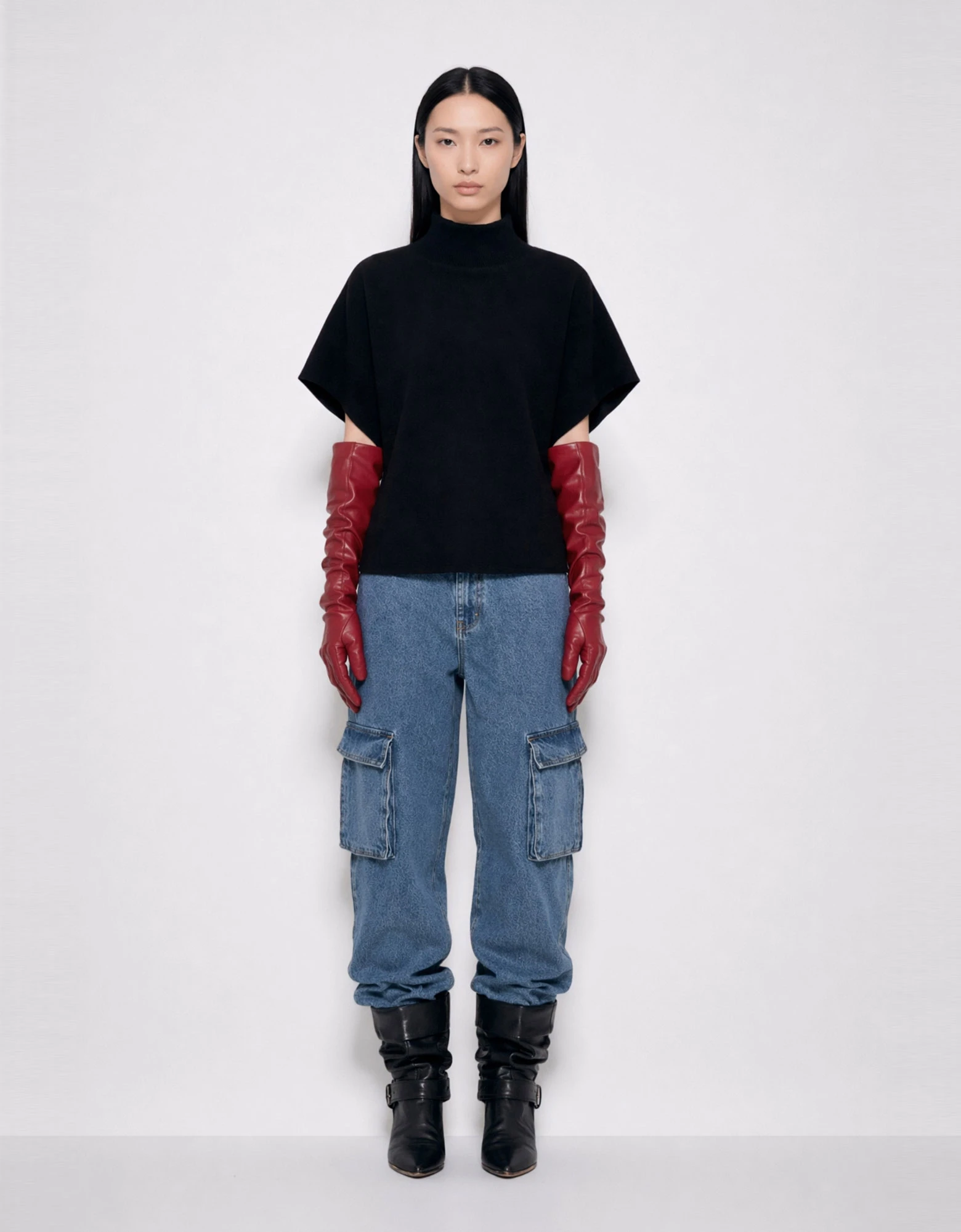 Dove black top — Mallory the label