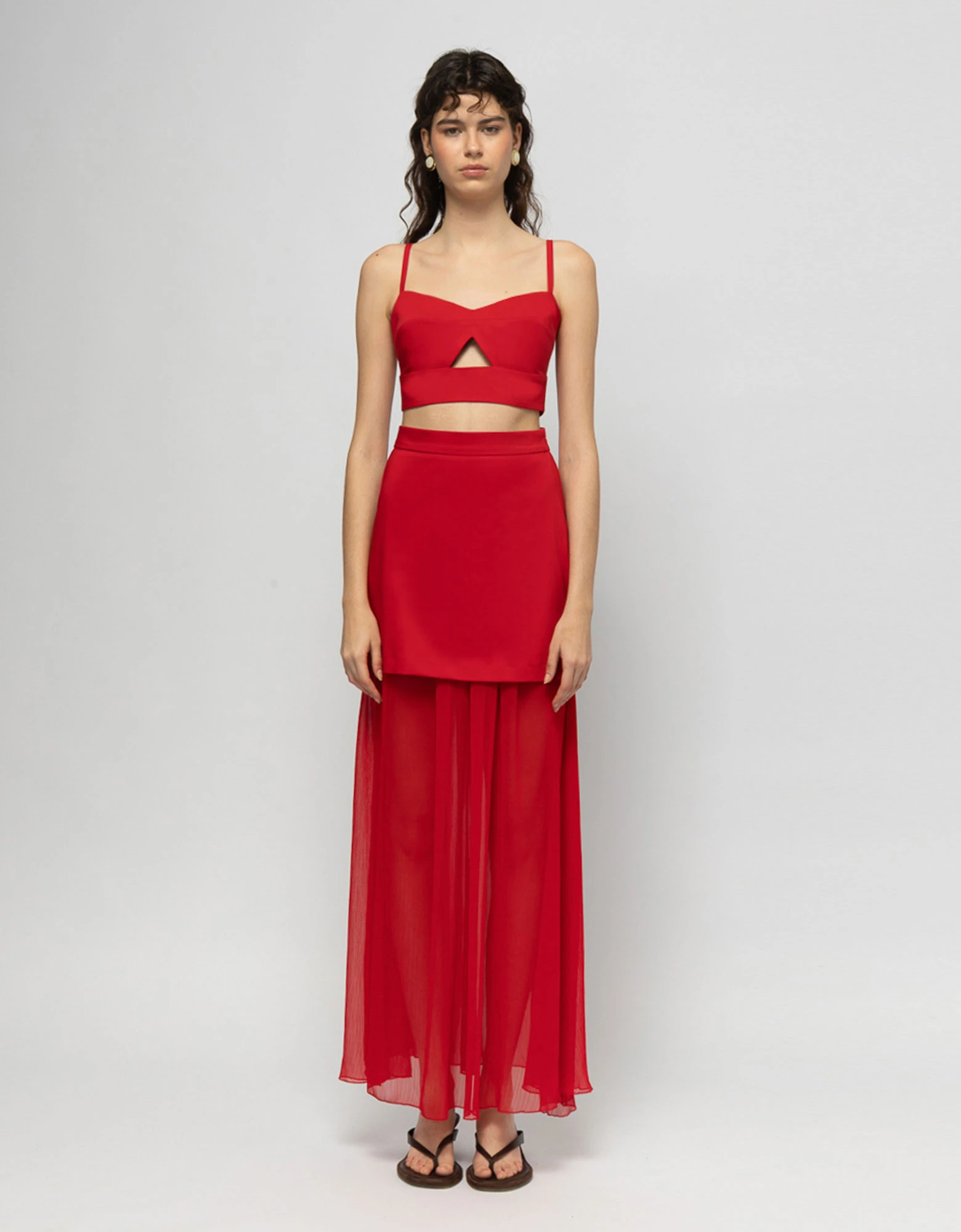 Savara skirt red — Mallory the label