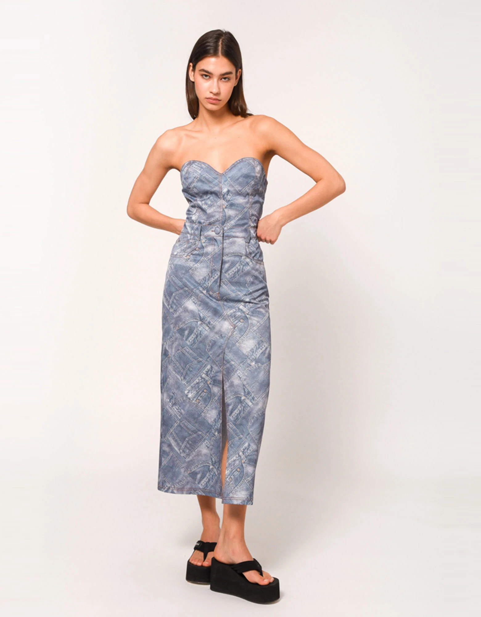 Sunset go Nellie corset denim print — photo 4 of 4