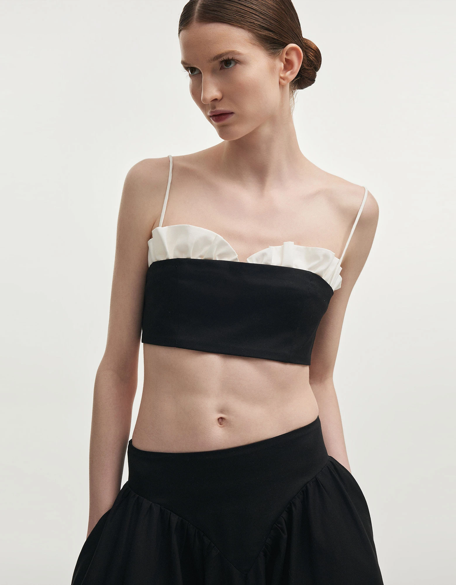 Hibiscus top black/white — Nadia Rapti