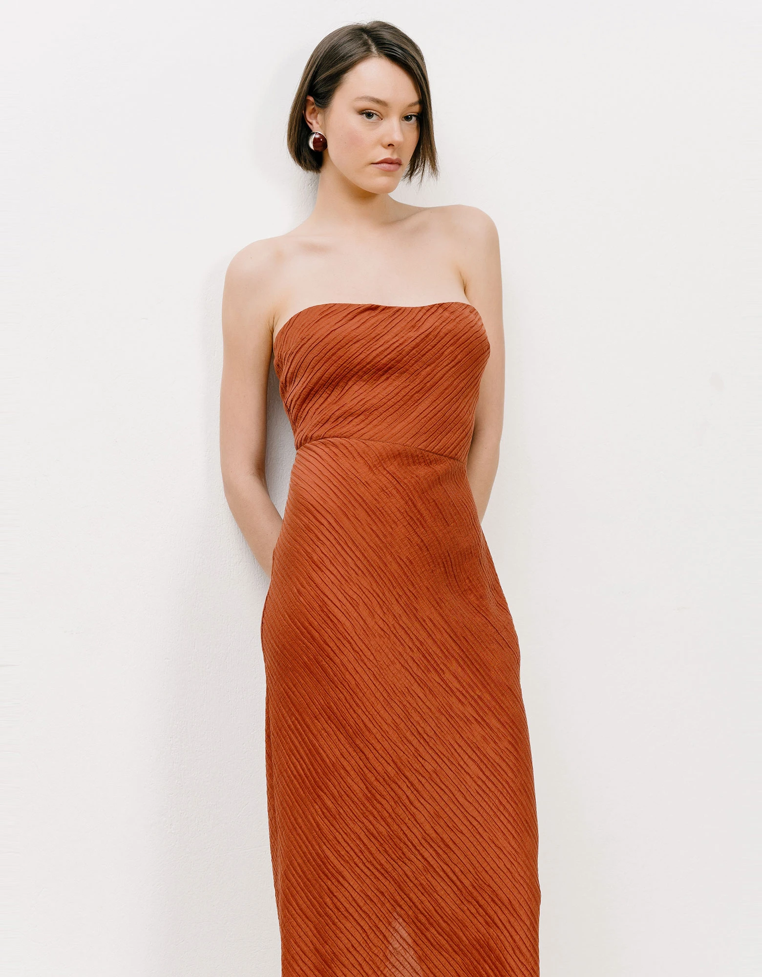 Georgia Sini Halo dress solar orange — φωτογραφία 3 από 4
