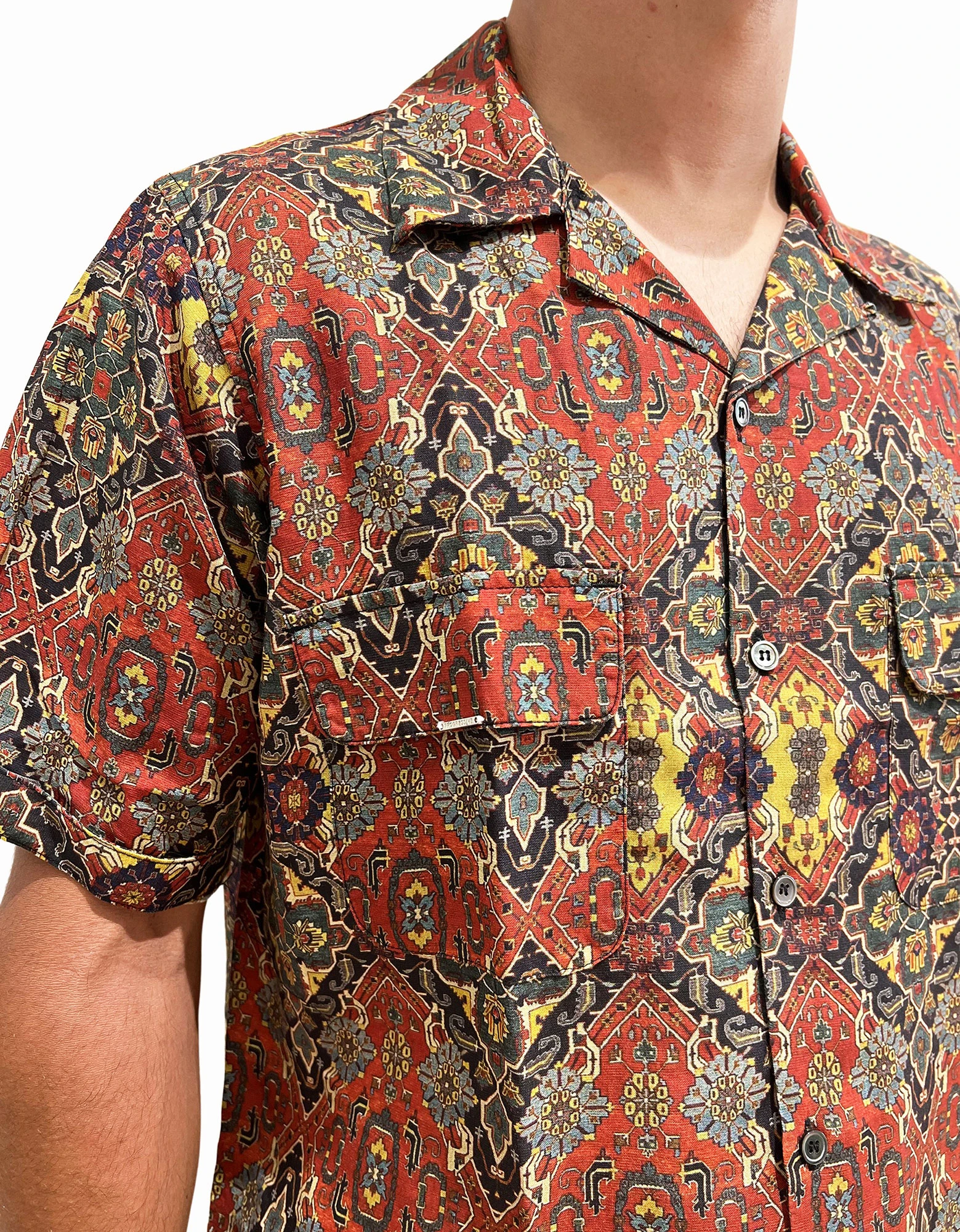 Gianni Lupo Printed shirt red — φωτογραφία 4 από 4