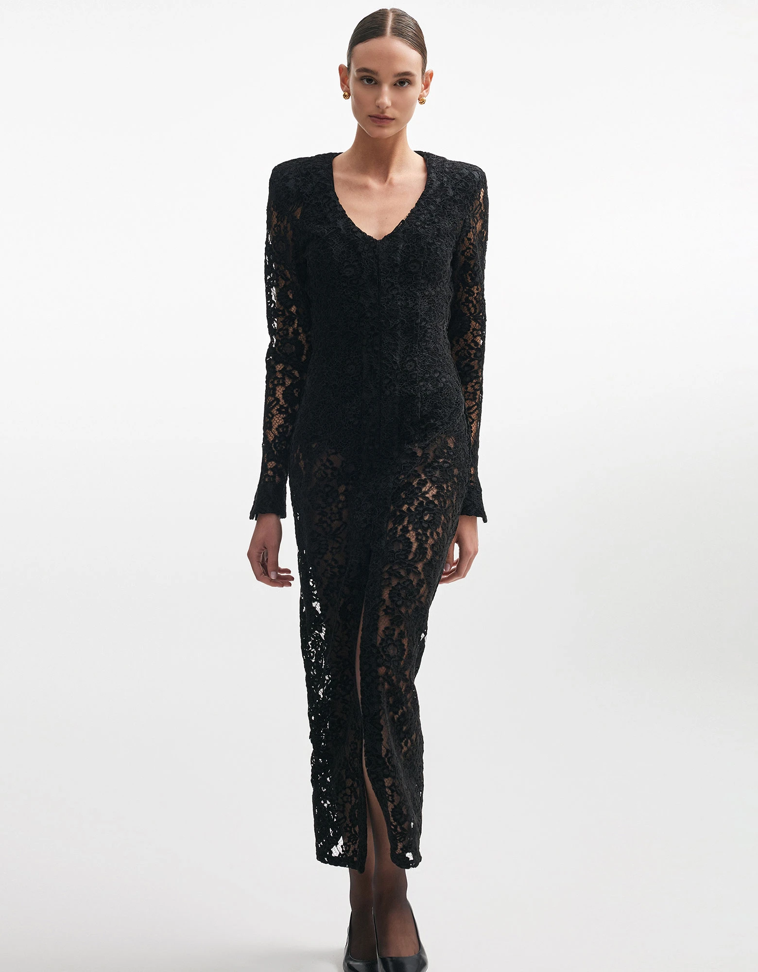 Lacer maxi dress black — Nadia Rapti