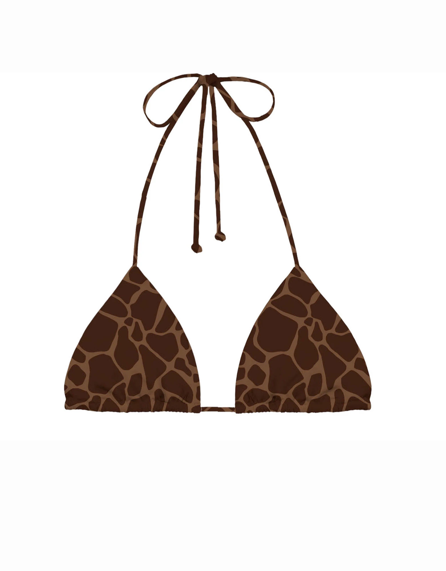 Leah triangle bikini top with giraffe print — MC2 Saint Barth