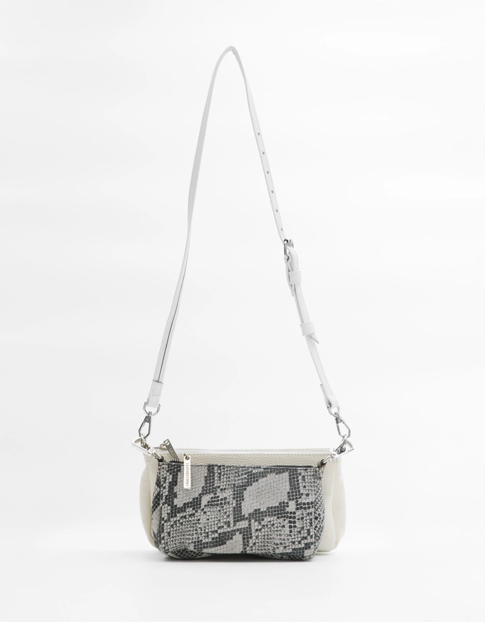 Alter ego bag white snake — Leather Twist