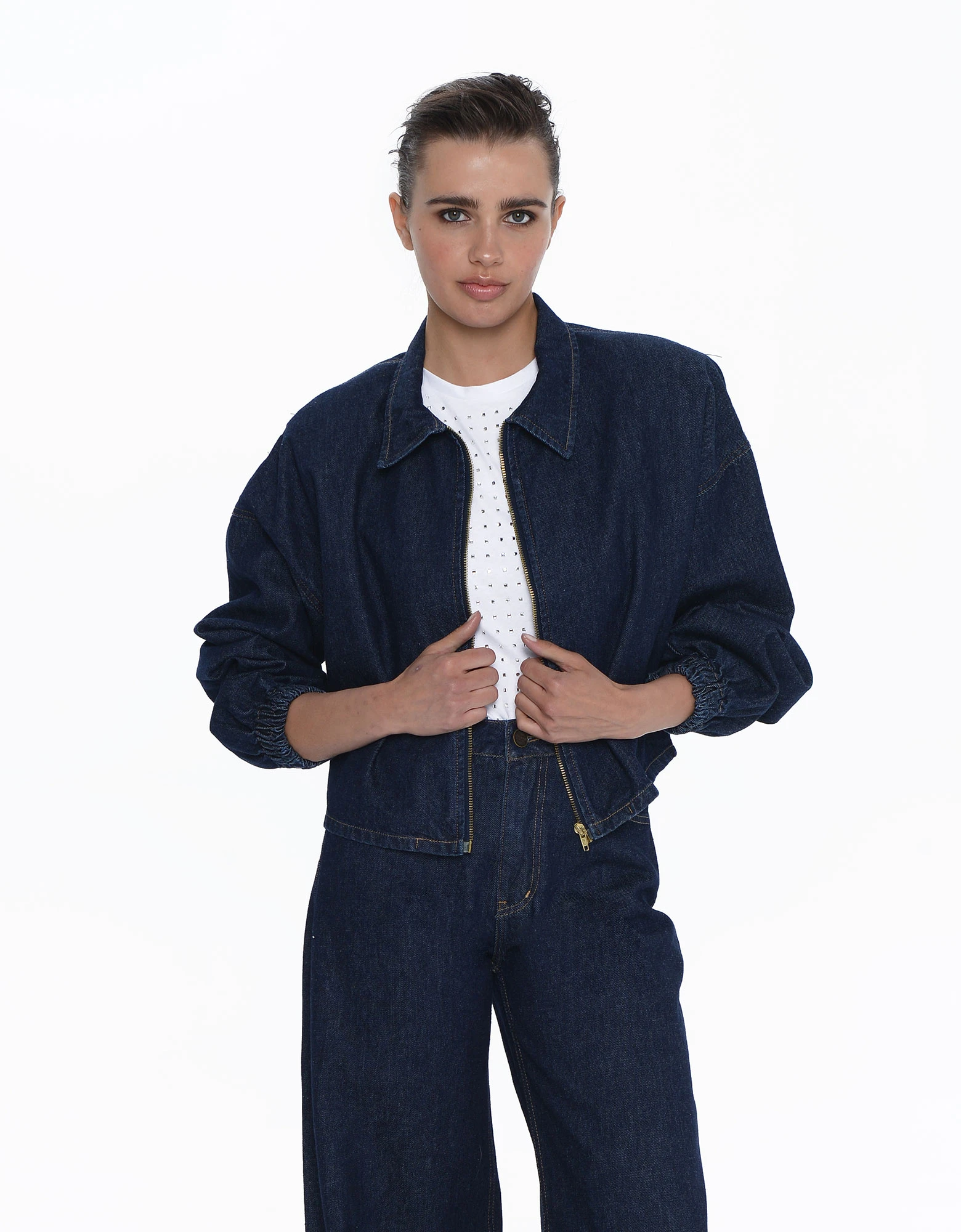 Madison denim jacket ocean blue — Sac Jeans