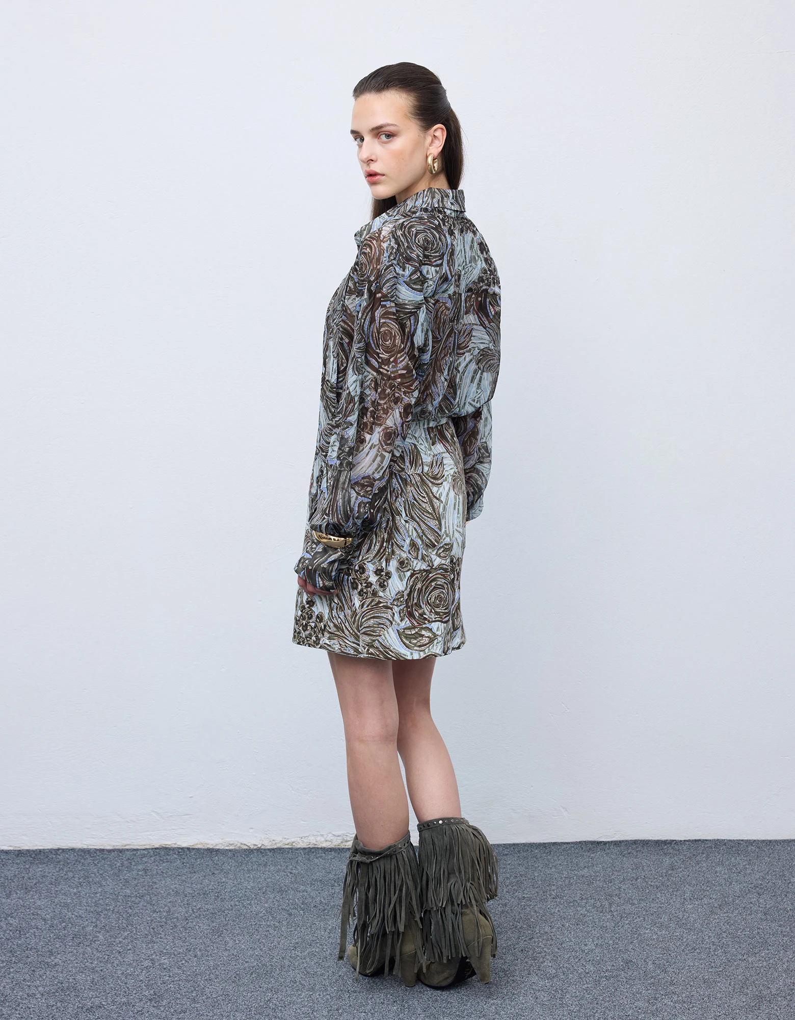Ciel Concept Mosaic anthesis silver mini skirt — φωτογραφία 4 από 8