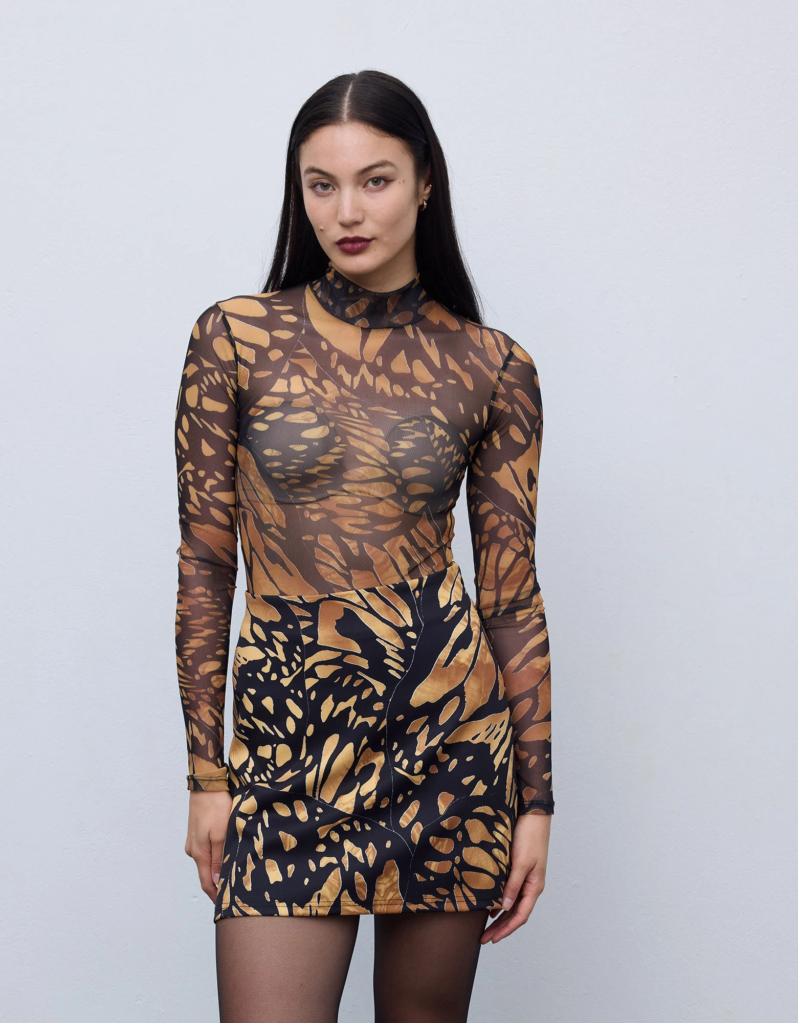 Ciel Concept Mosaic butterfly mini skirt — photo 5 of 6