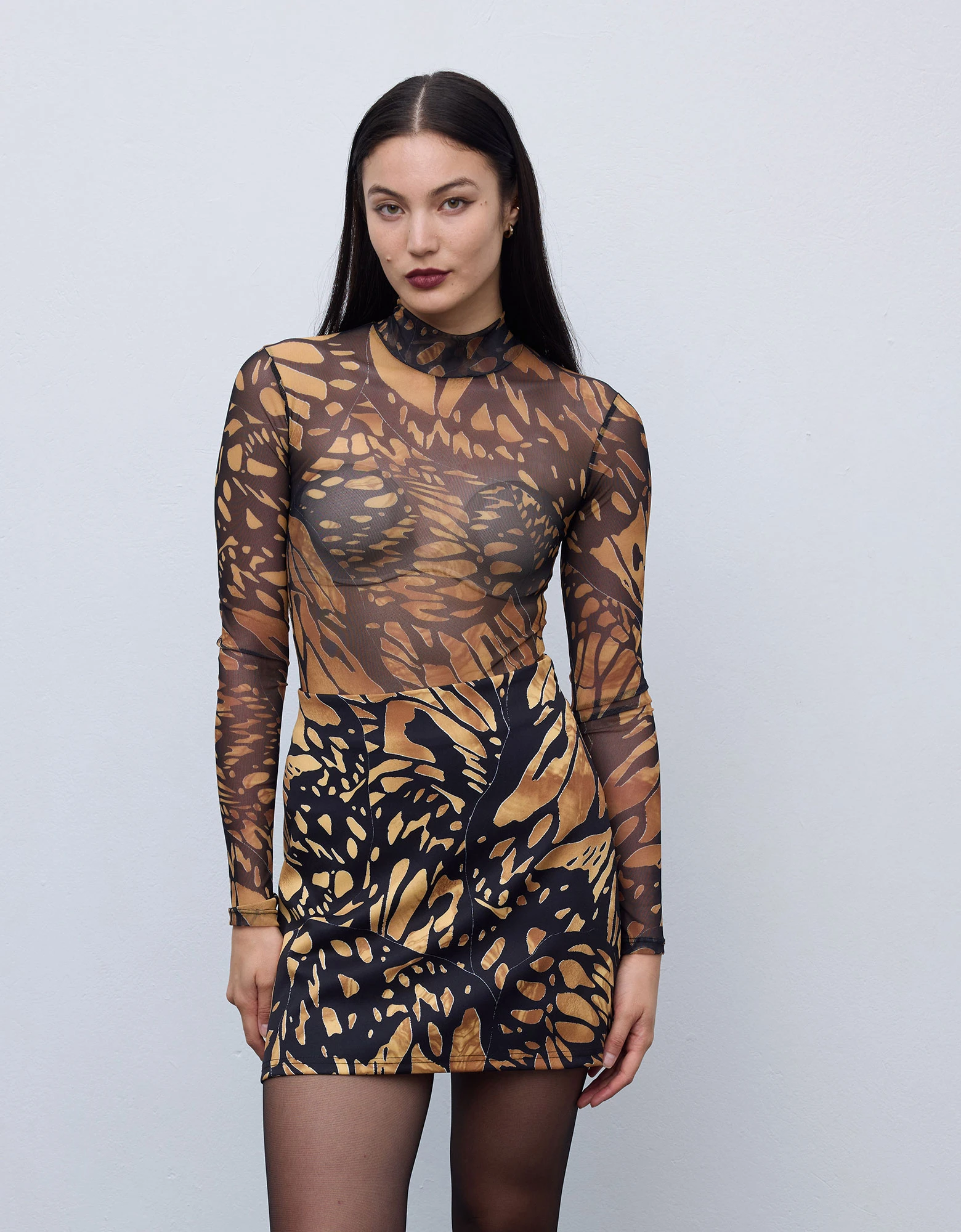 Ciel Concept Mosaic butterfly mini skirt — photo 4 of 6