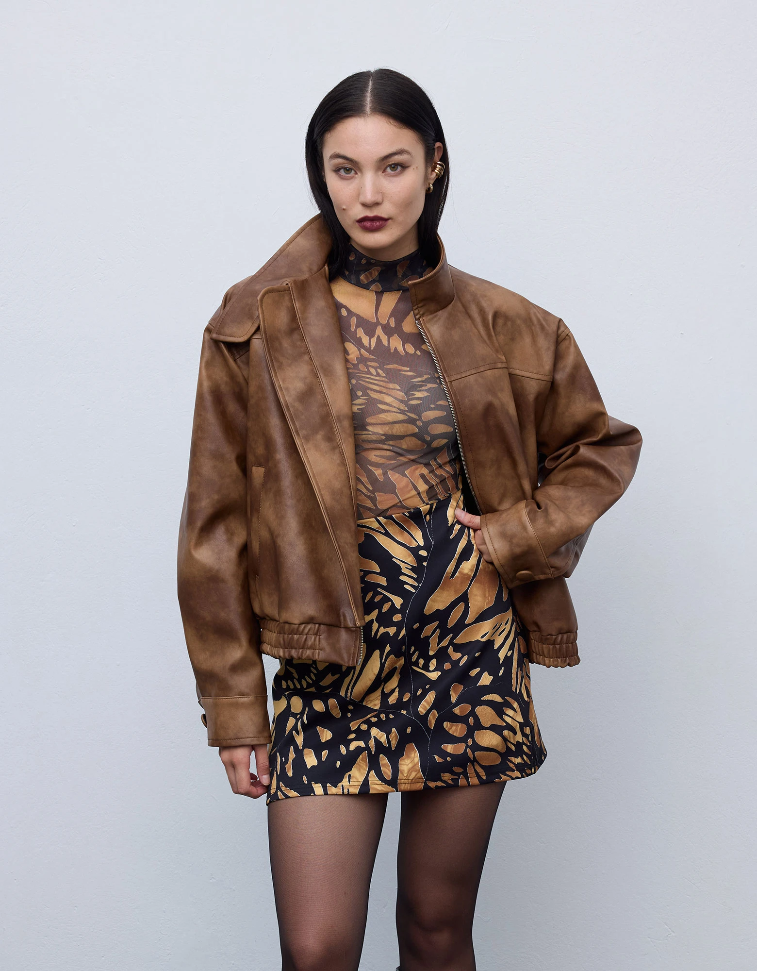 Ciel Concept Mosaic butterfly mini skirt — photo 6 of 6