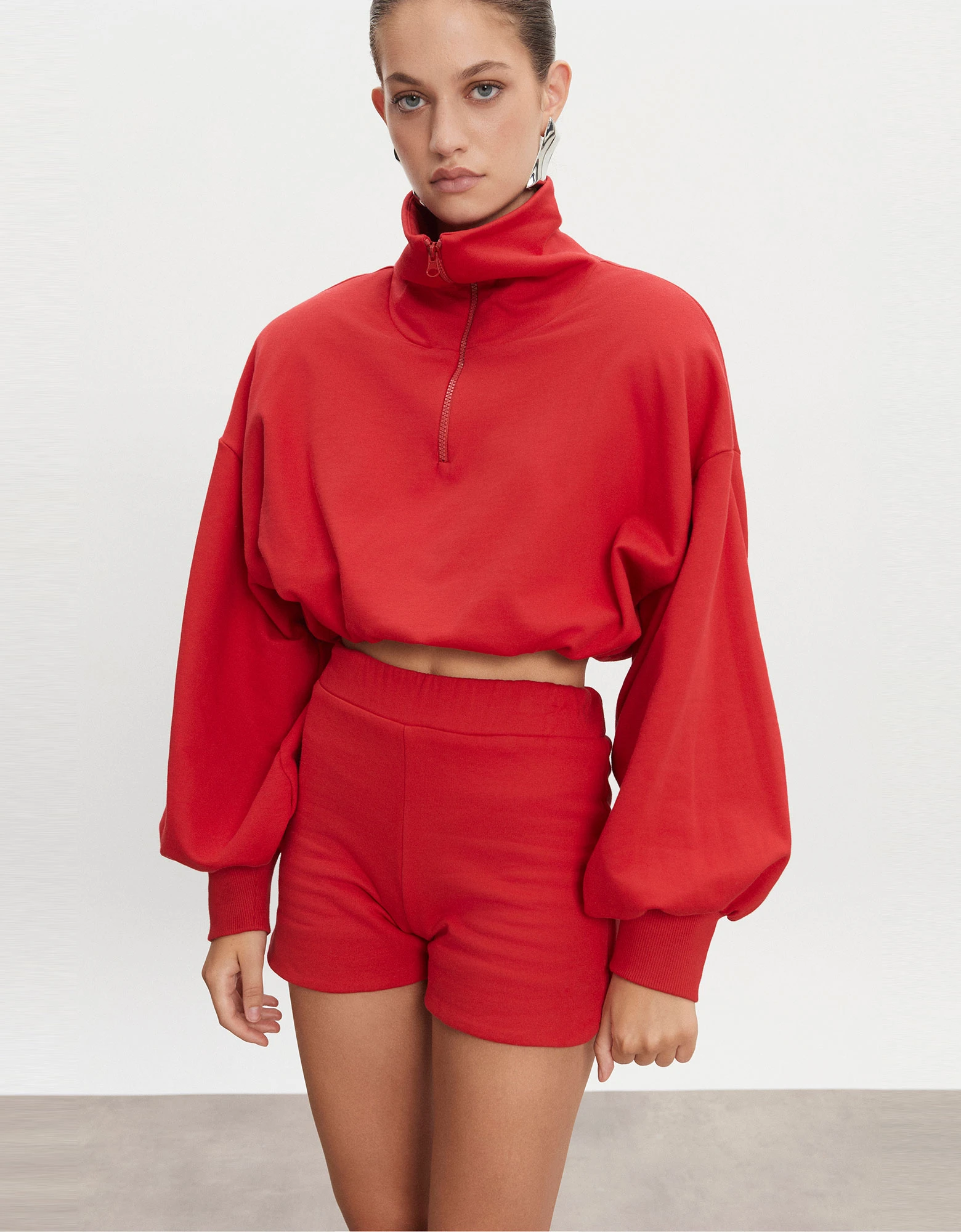 Zen blouse red — Nadia Rapti