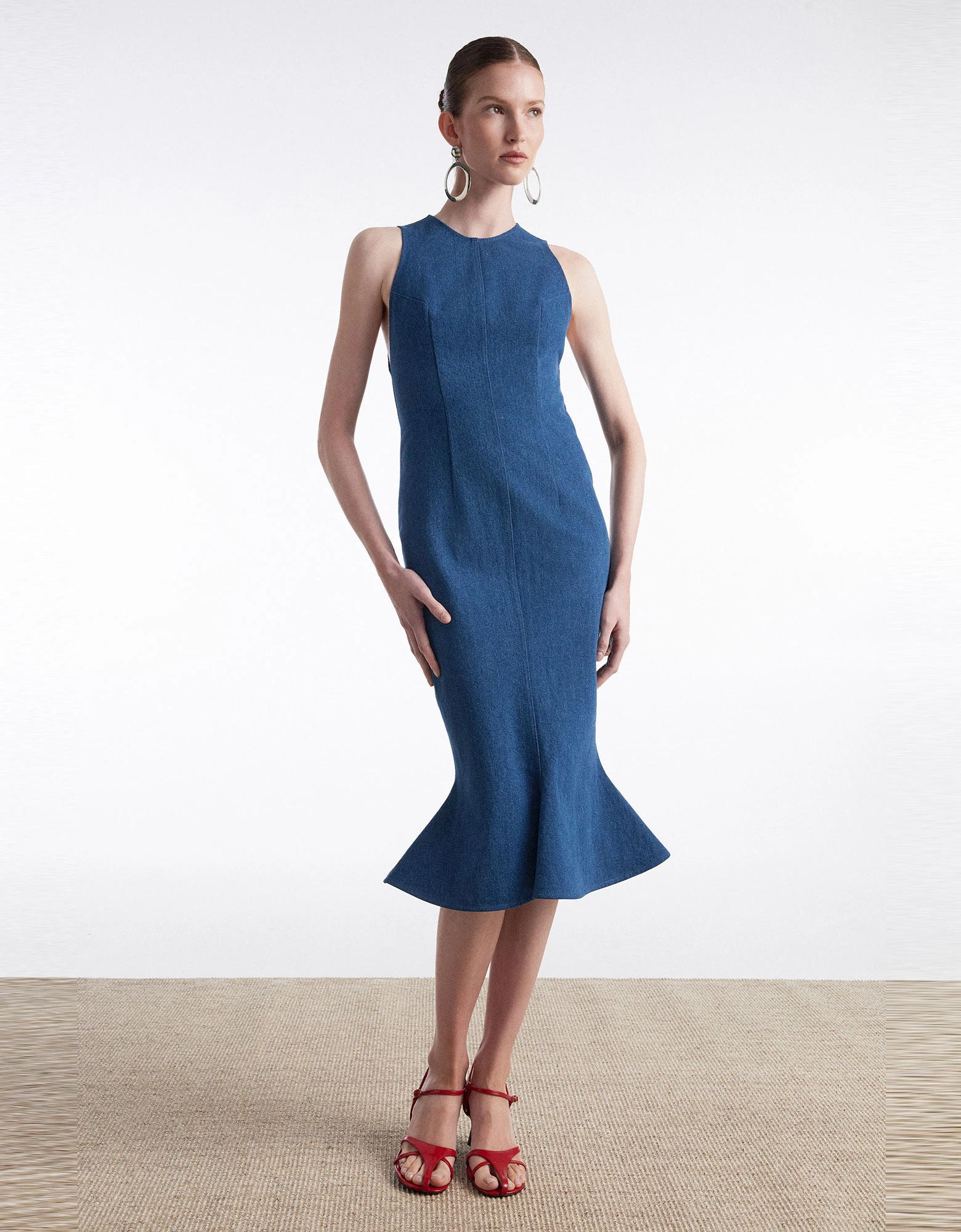 Saltwater denim dress blue — Nadia Rapti