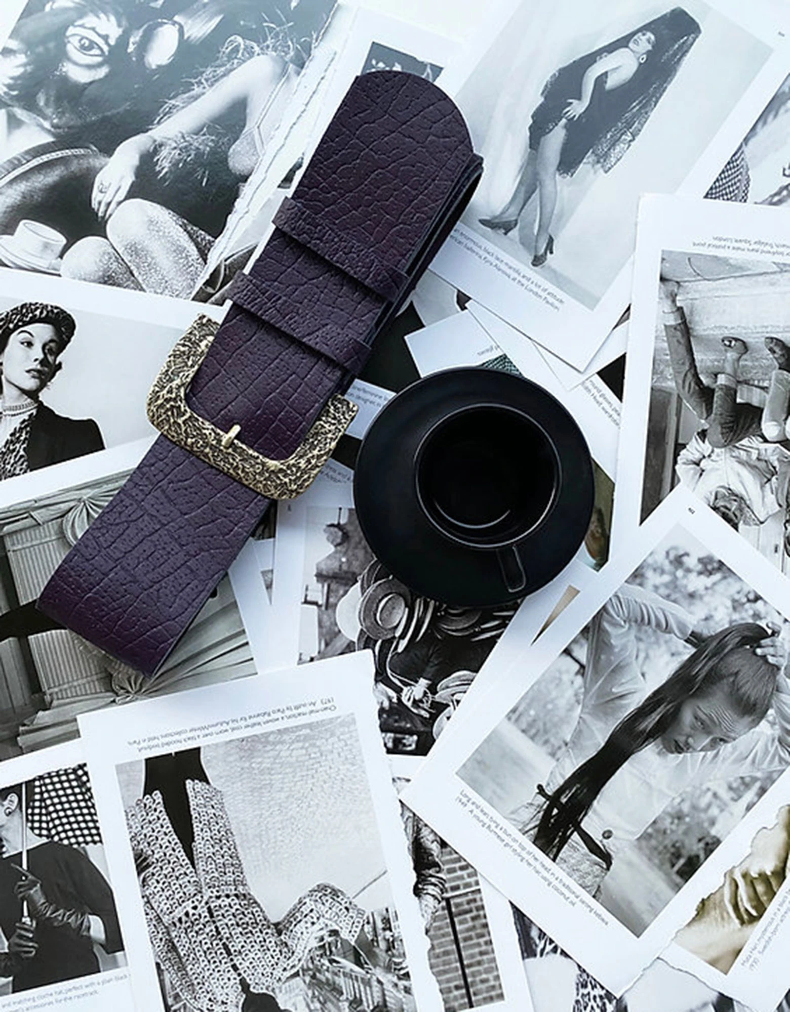 Individual Art Leather Patience belt purple elephant — photo 1 of 5