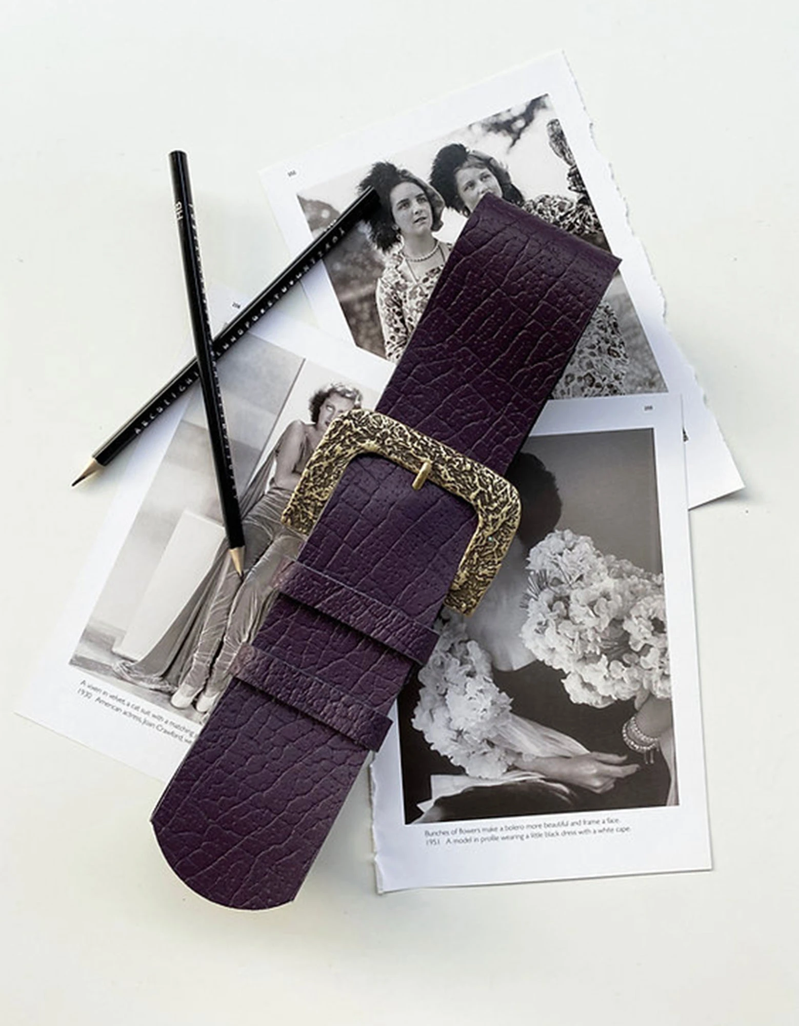 Individual Art Leather Patience belt purple elephant — photo 5 of 5