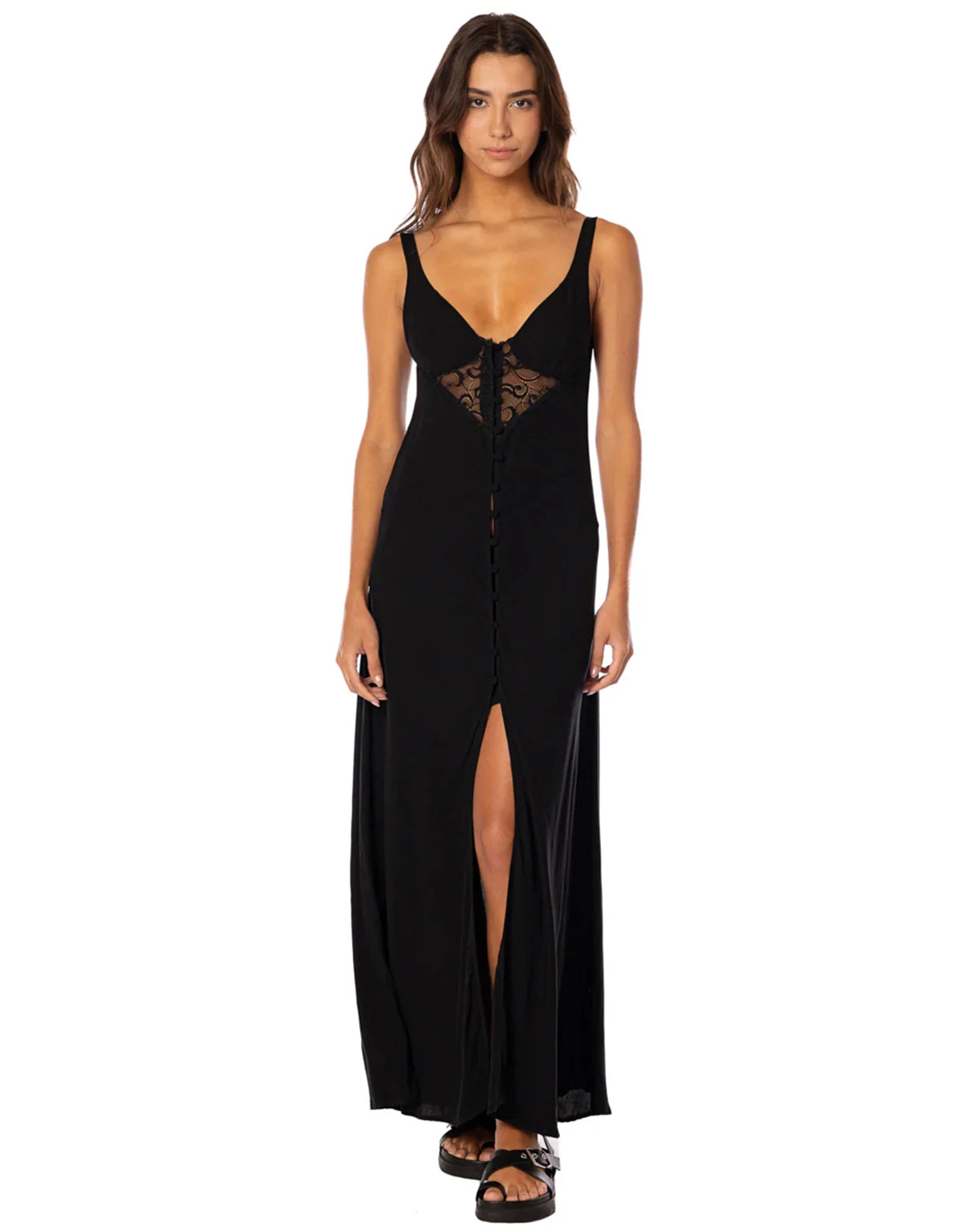 Midnight black leaf dress — Maaji