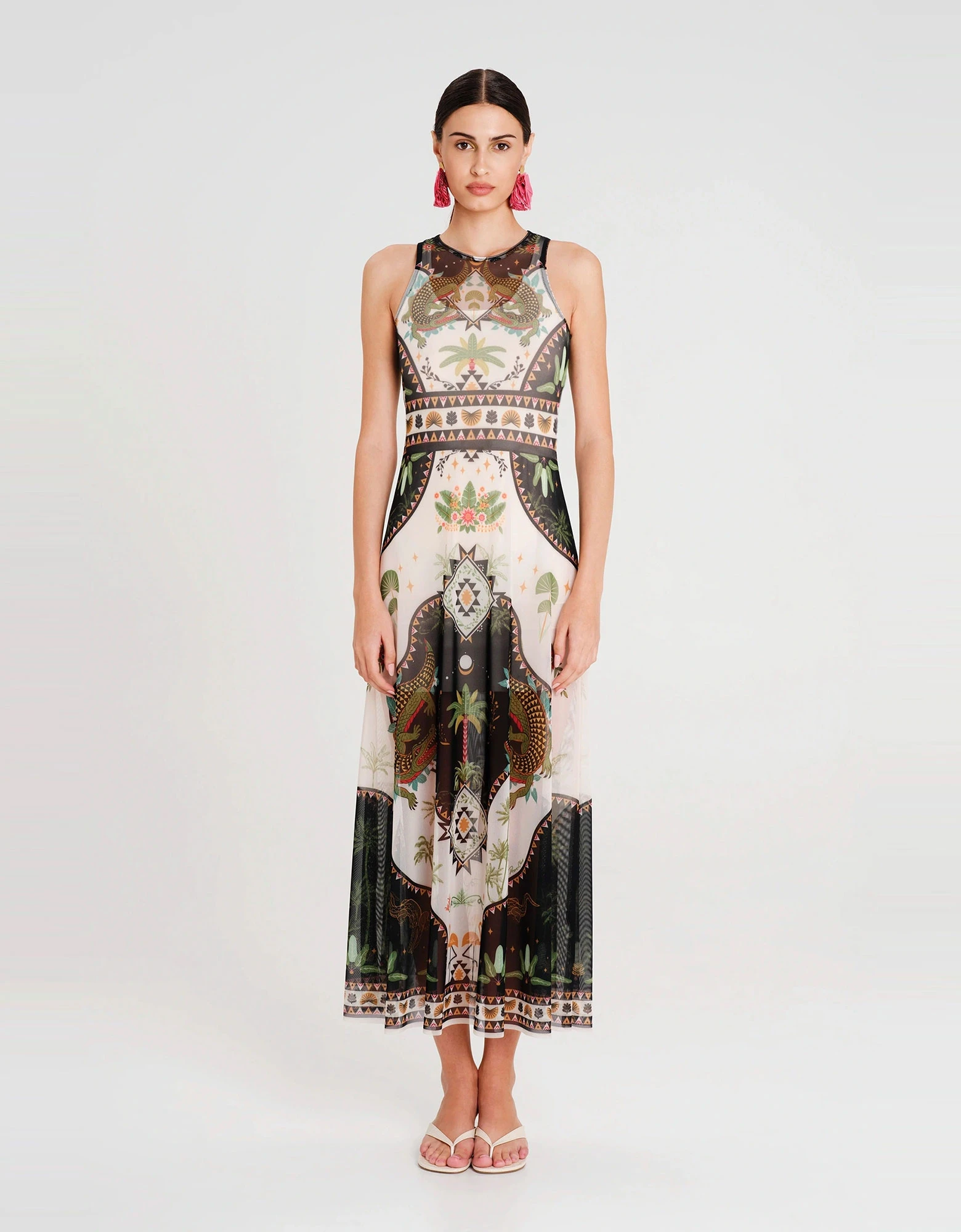 Reptile mesh long dress — Peace and Chaos