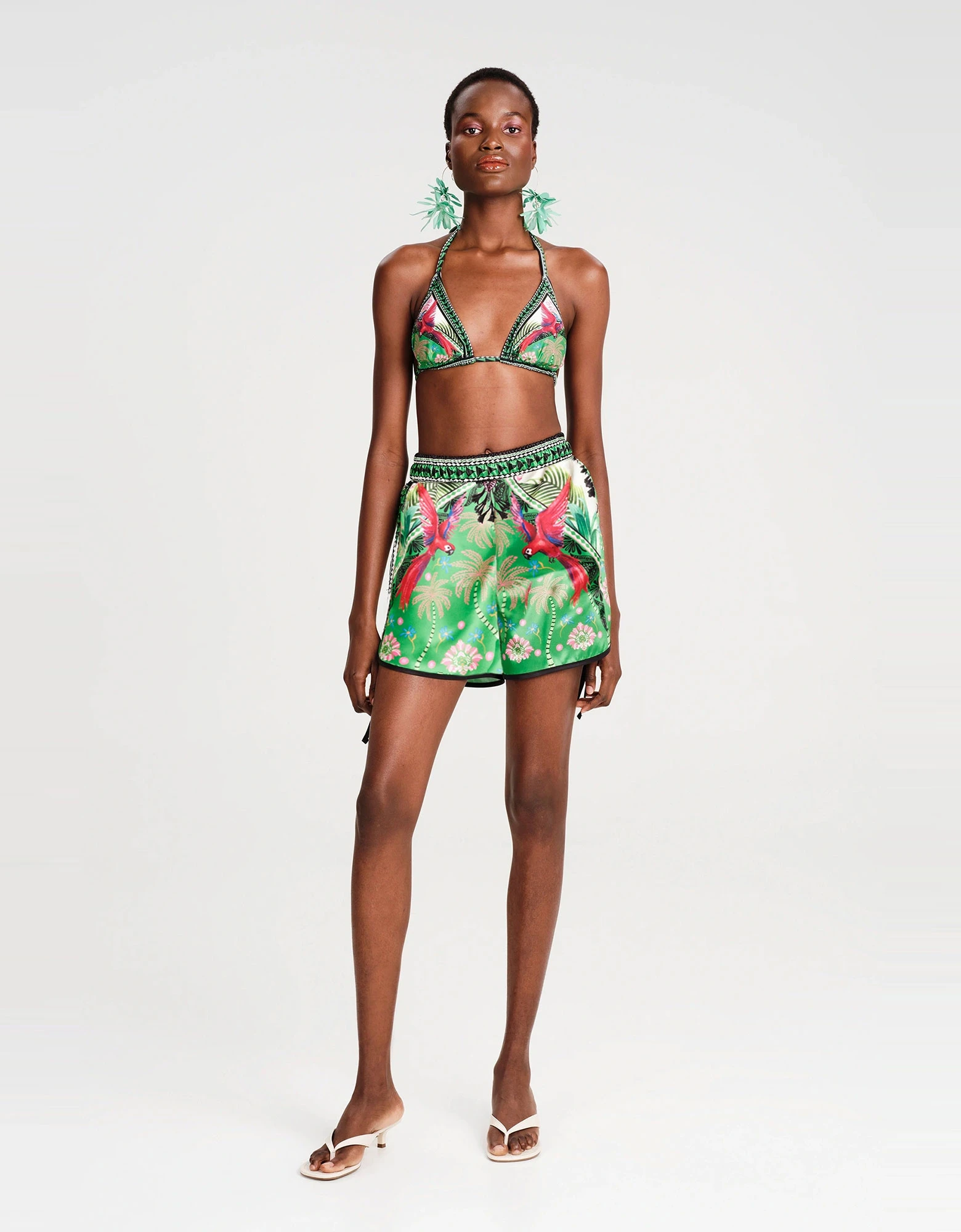 Oasis silky shorts — Peace and Chaos
